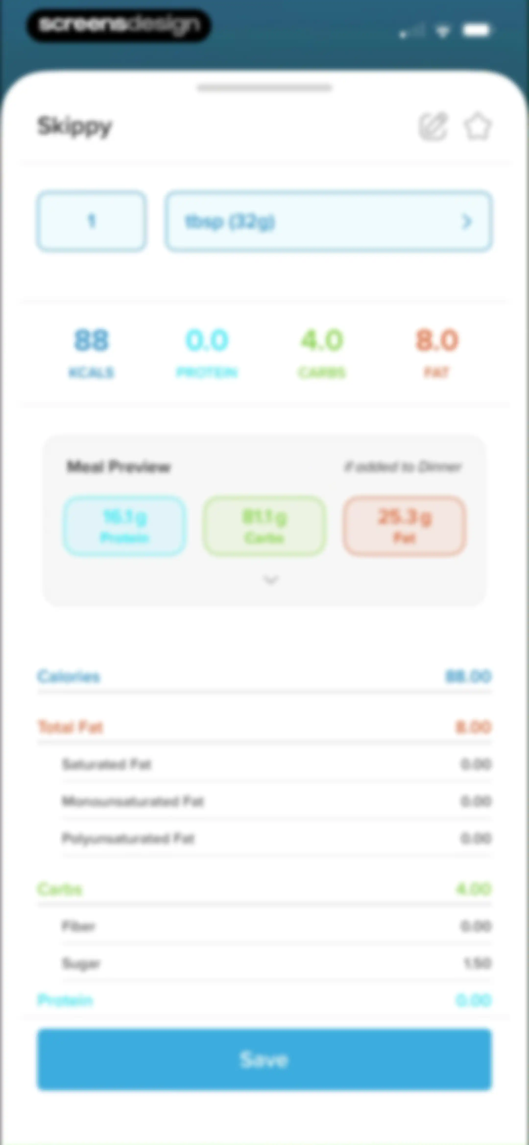 My Macros+ | Macro Tracker screen 86