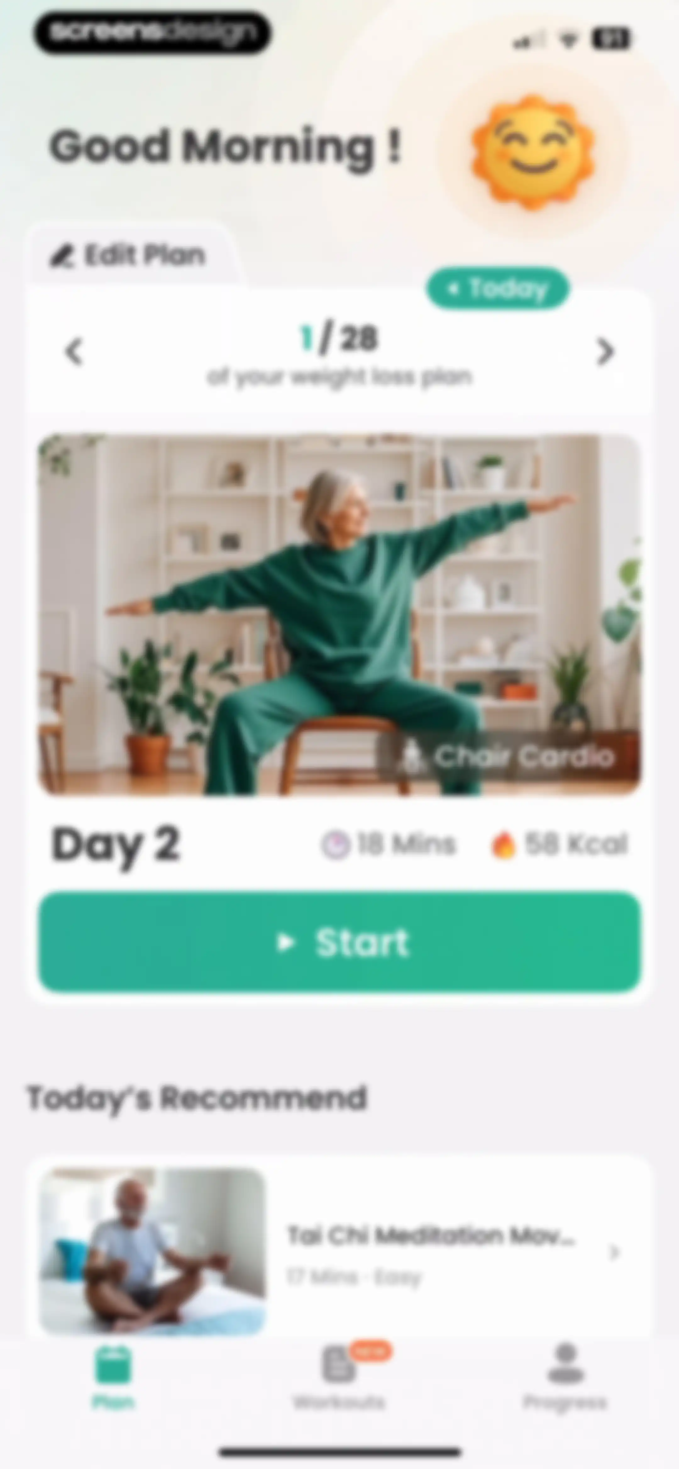 Workout for Seniors: SeniorFit screen 67