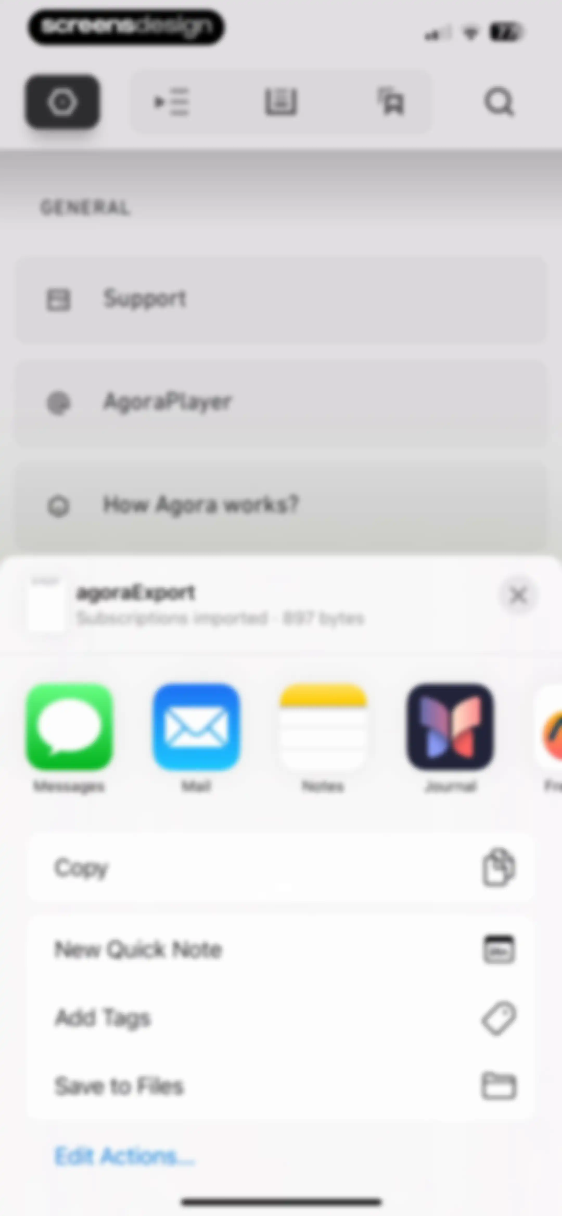 Agora 2 screen 90