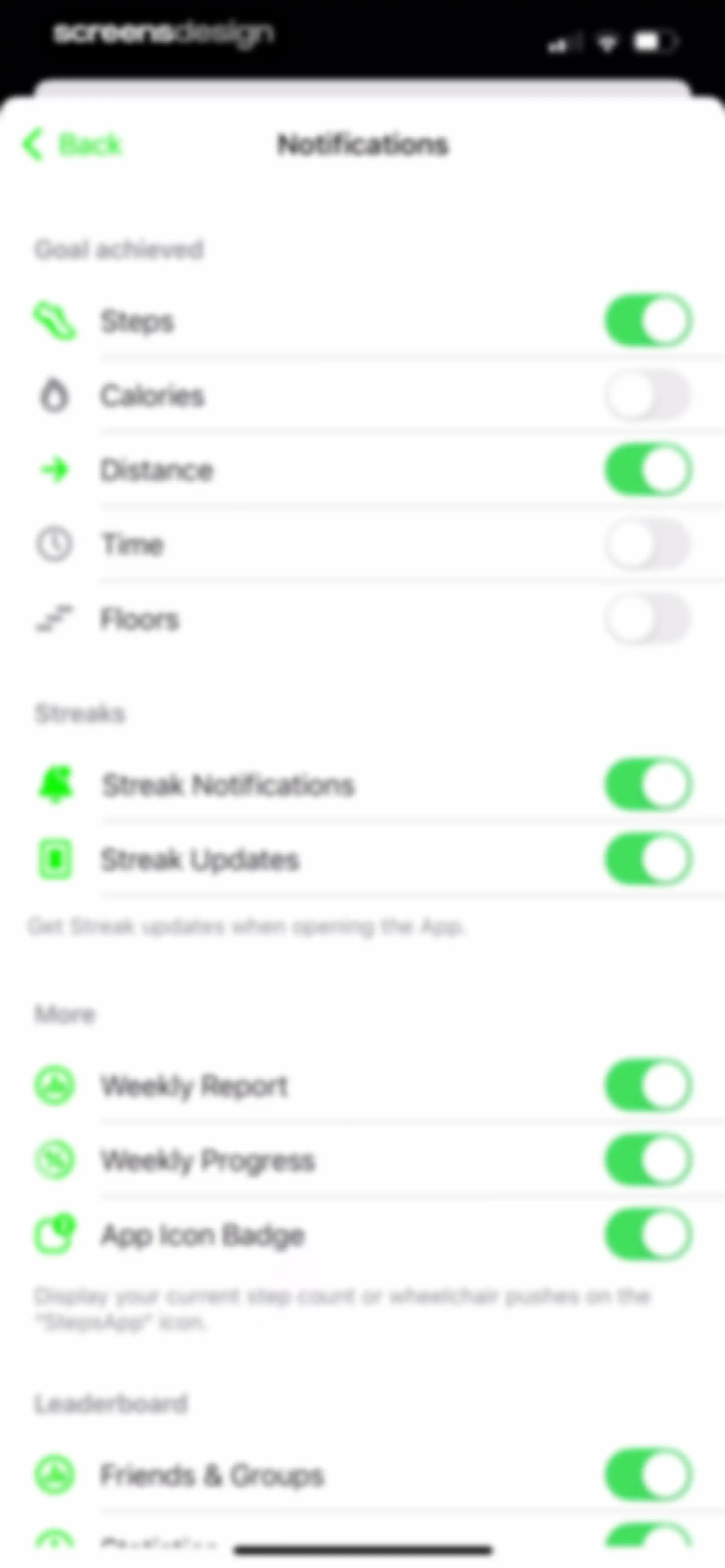 StepsApp Pedometer screen 162