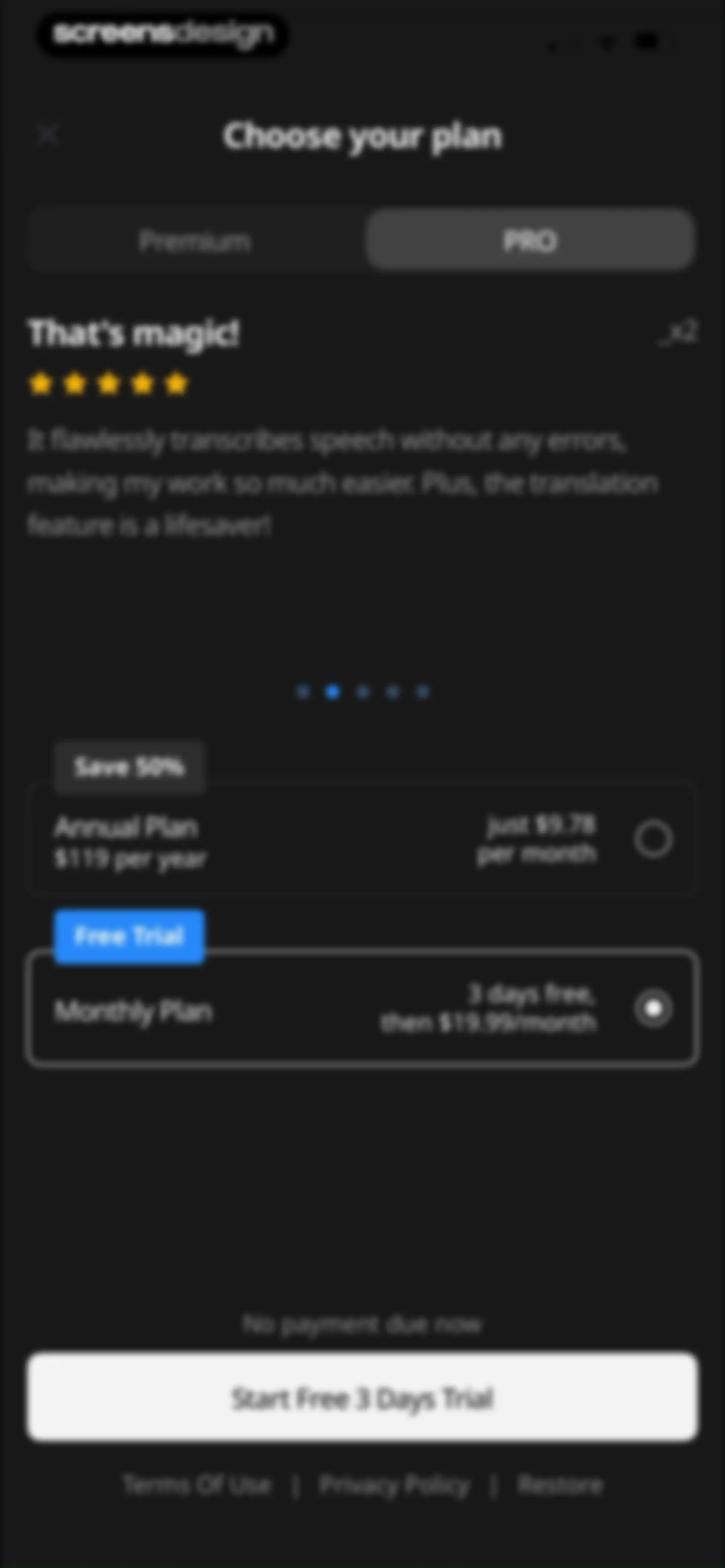 SpeakApp AI: Voice Notes screen 9