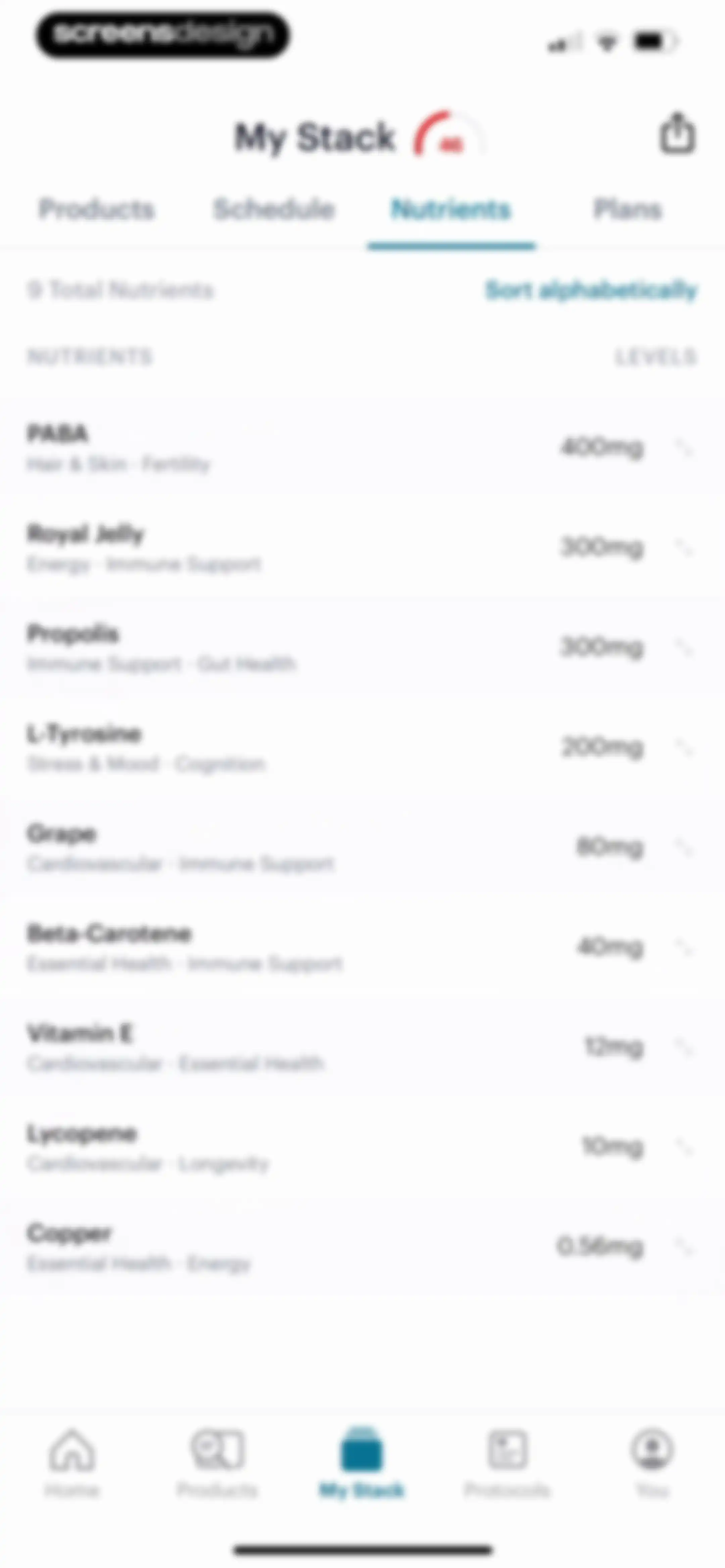 SuppCo: Supplement Scanner screen 107