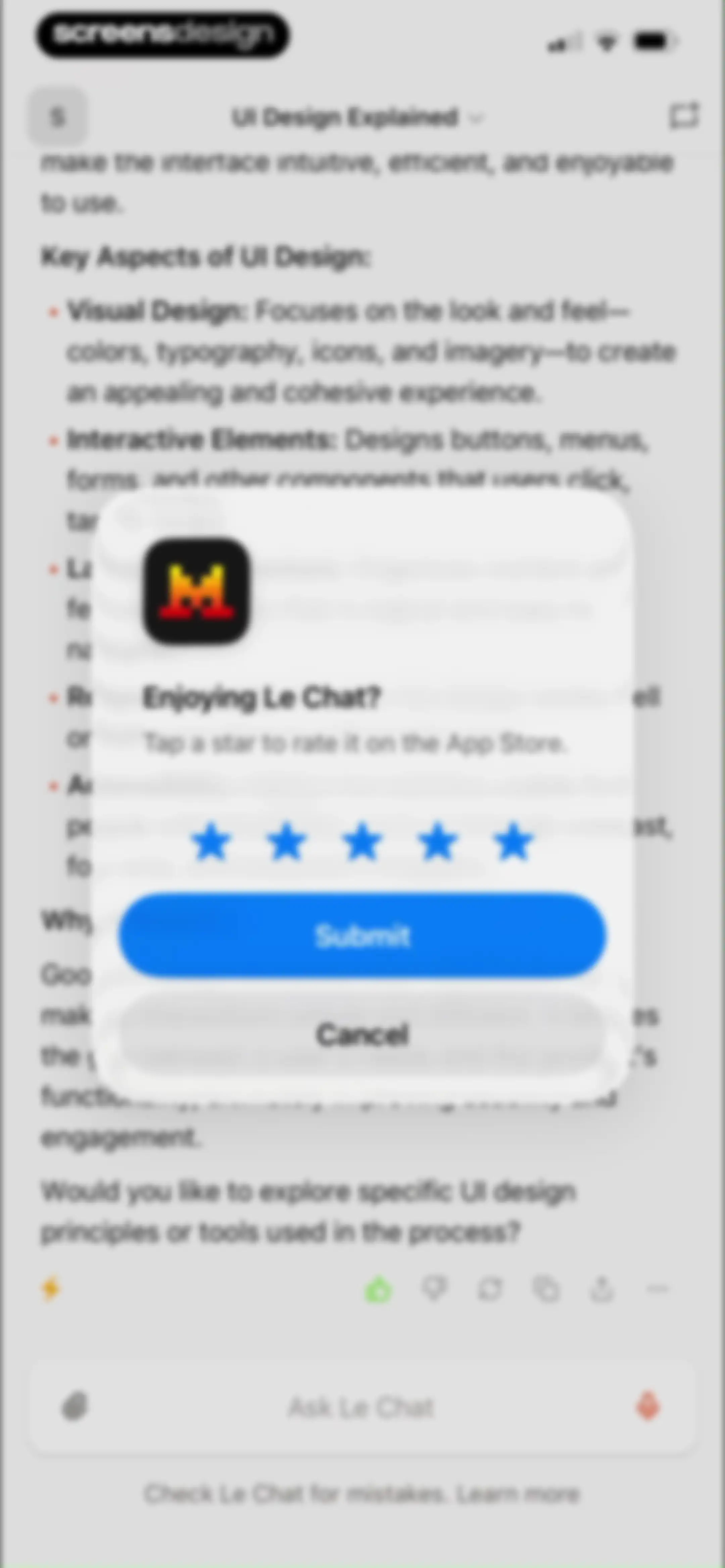 Vibe by Mistral (ex-Le Chat) screen 16