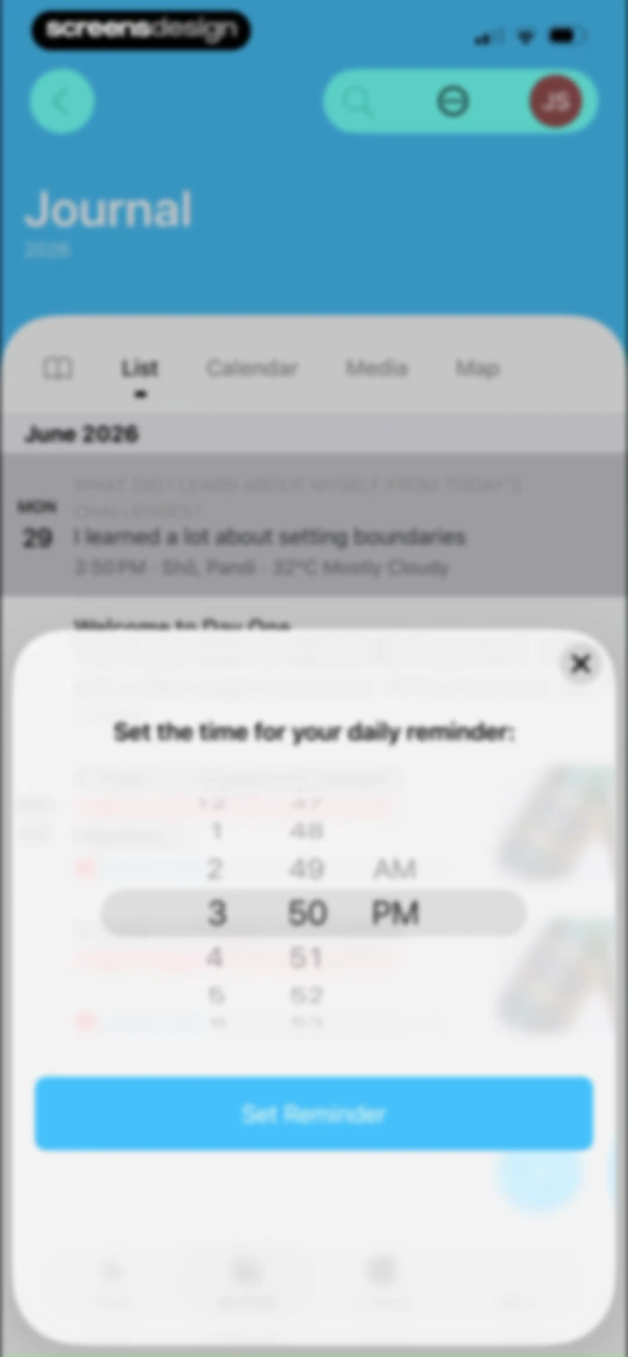 Day One: Daily Journal & Diary screen 45