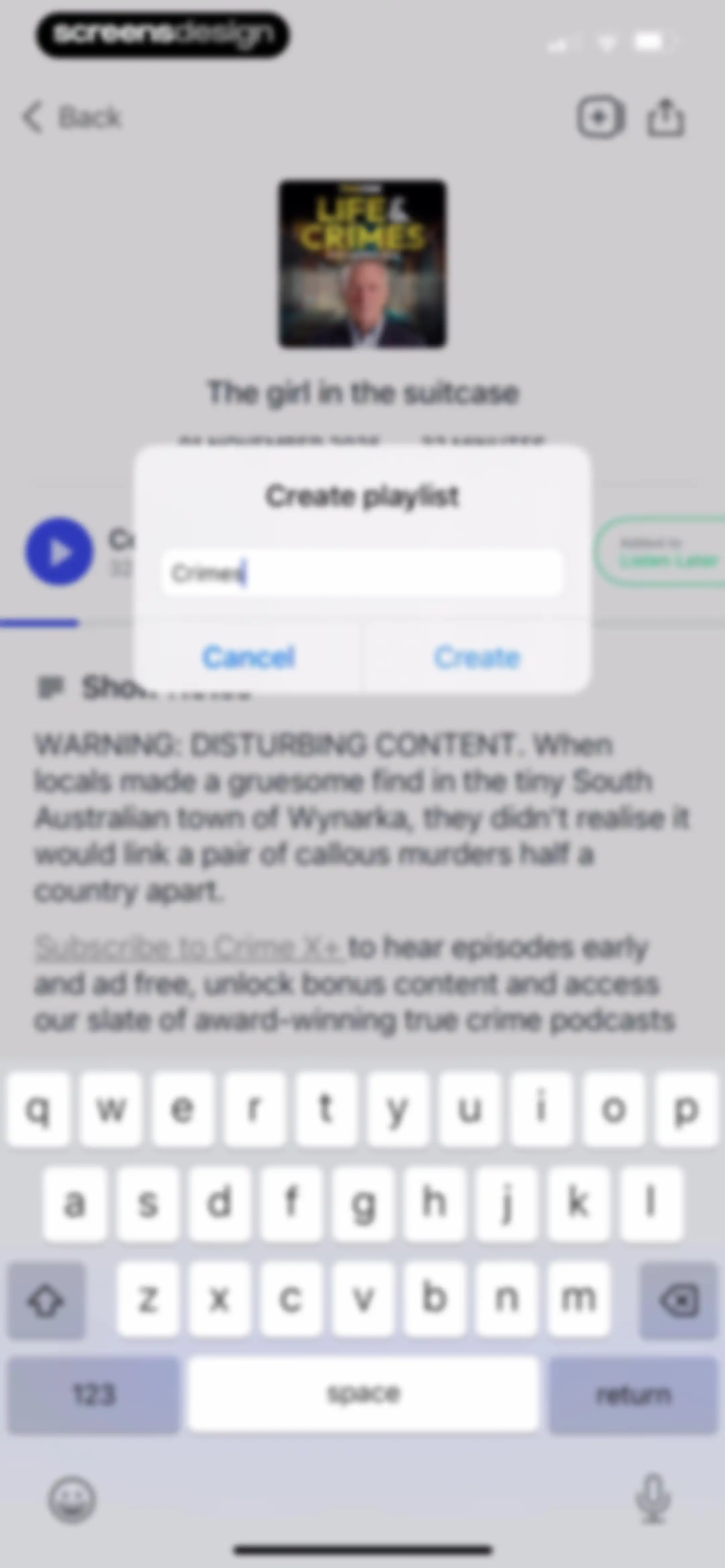 Podcast App screen 21