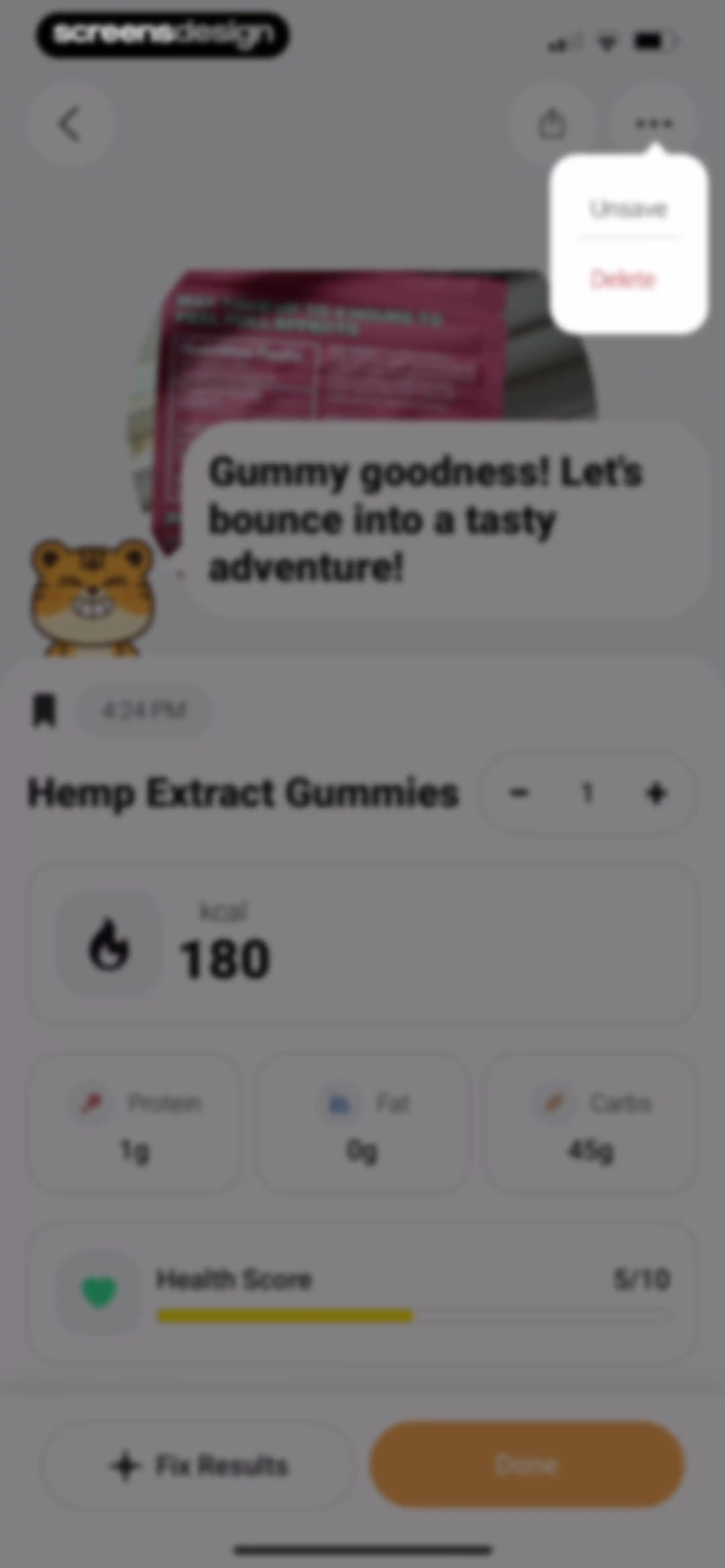 Meshitora: Track My Calories screen 70