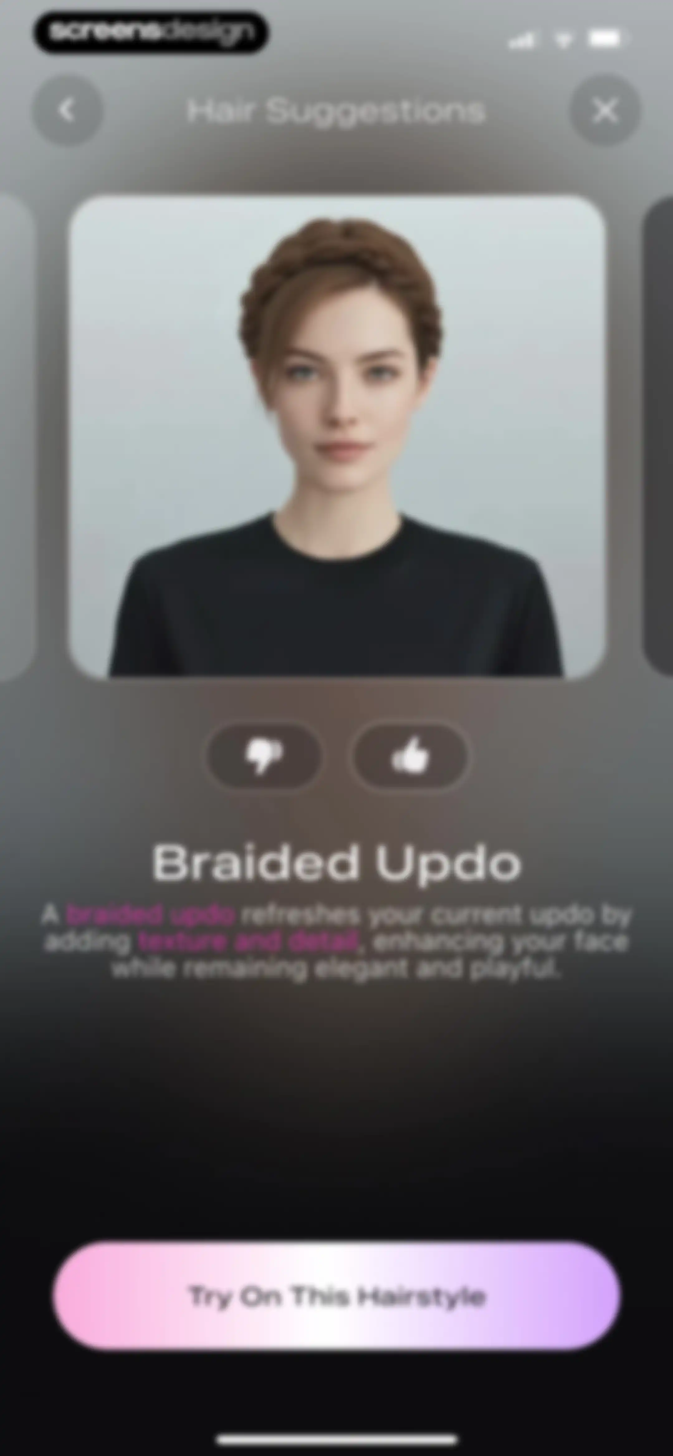 Beautify - Hairstyle Try On screen 56