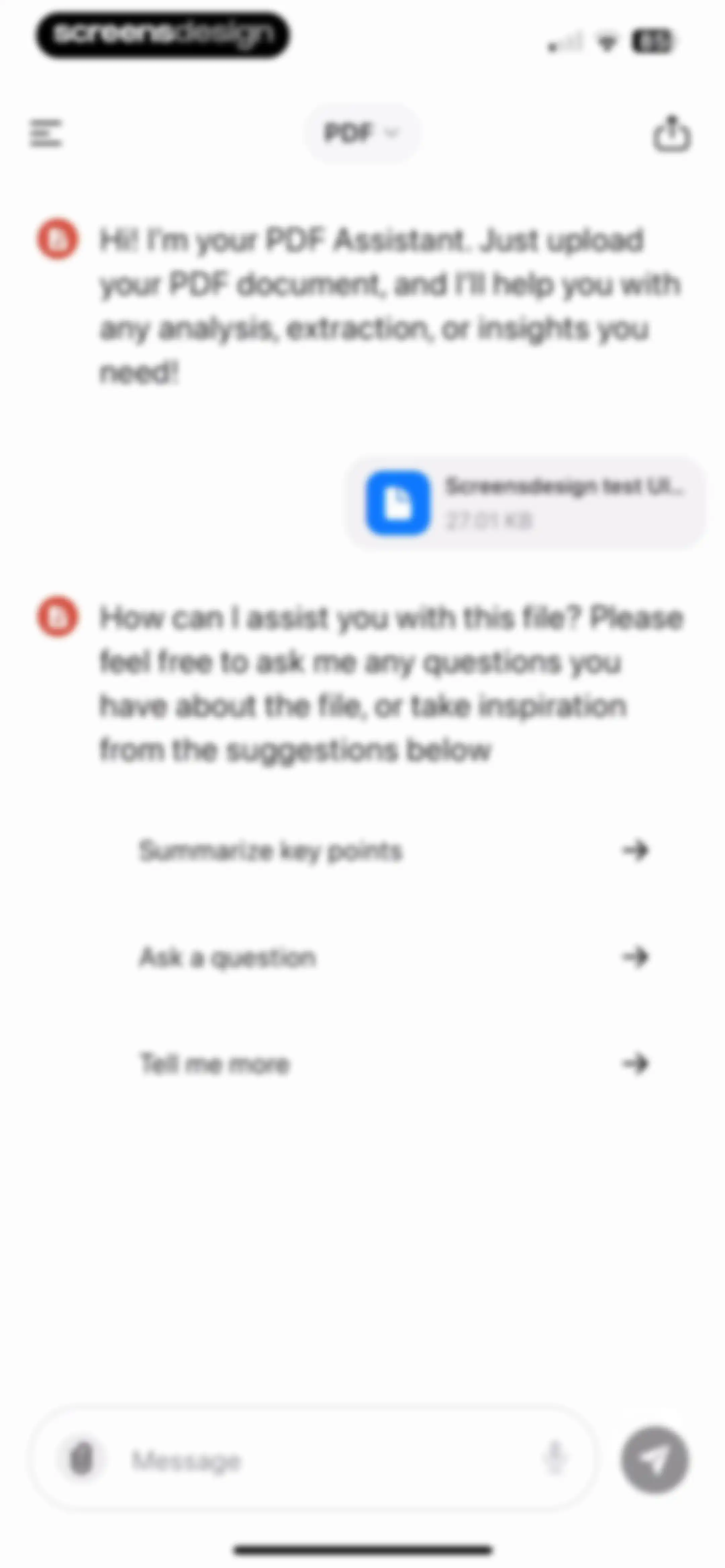 Chatbot App: AI Assistant screen 33