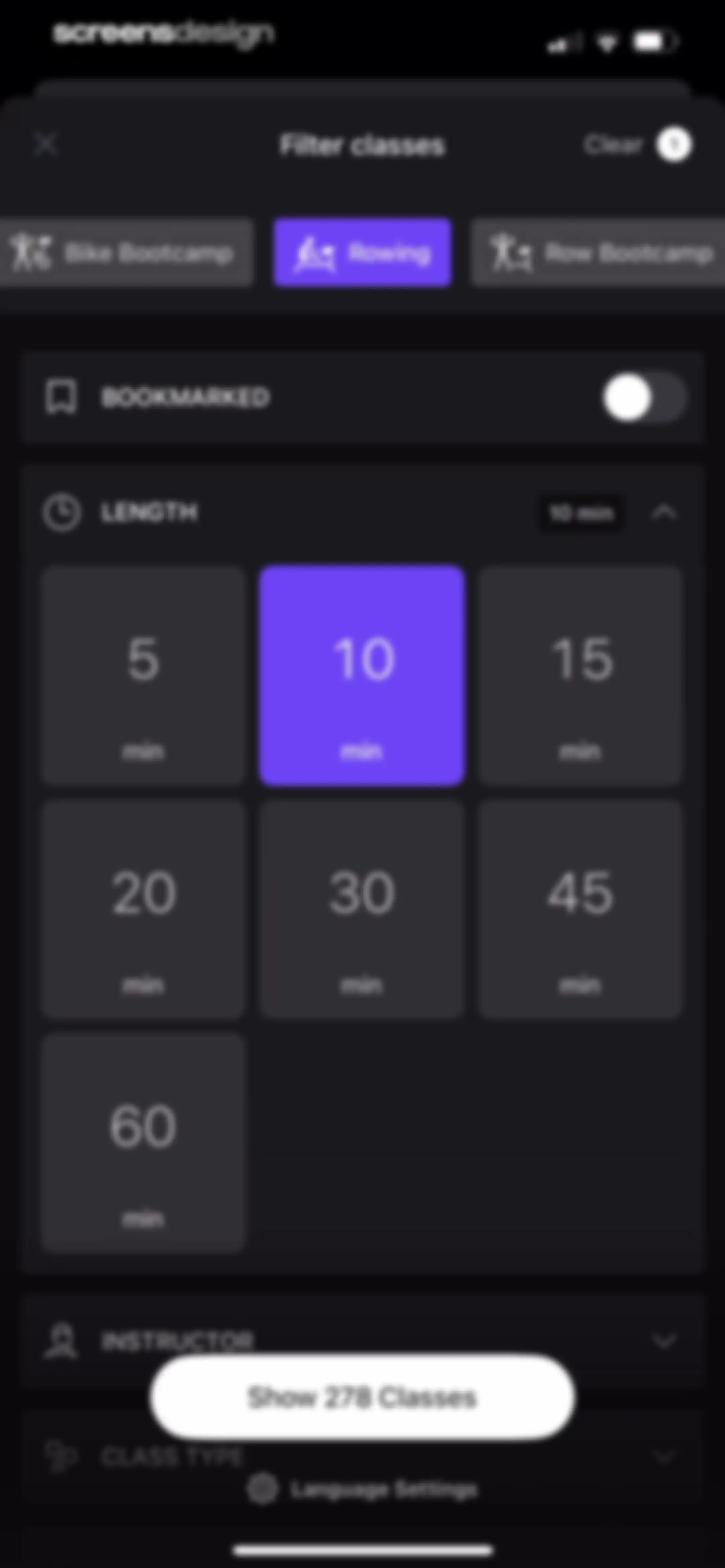 Peloton: Fitness & Workouts screen 132