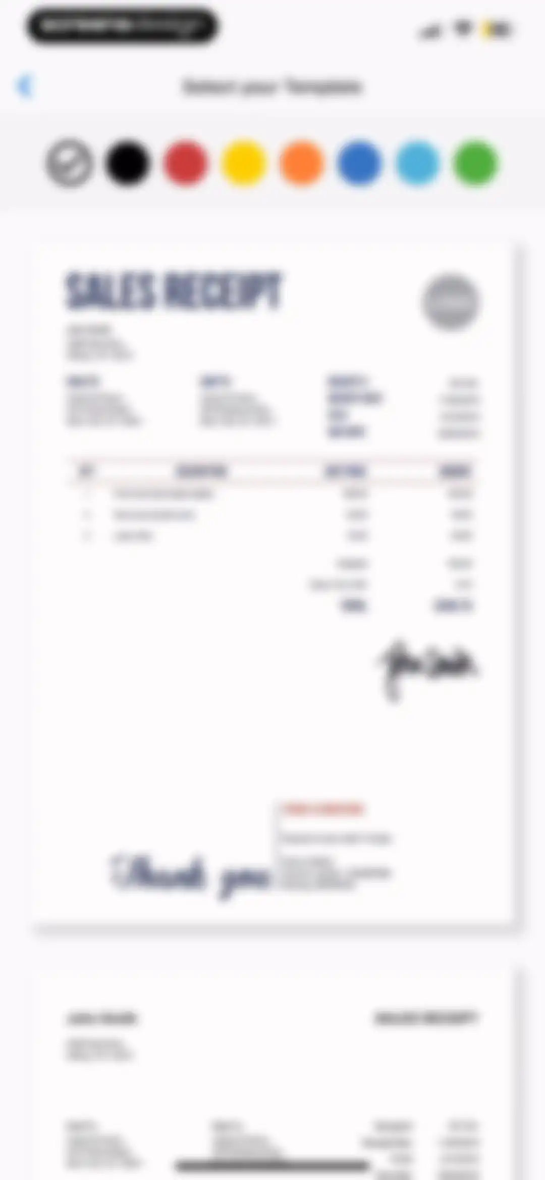 Invoice Maker by Invoice Home screen 43