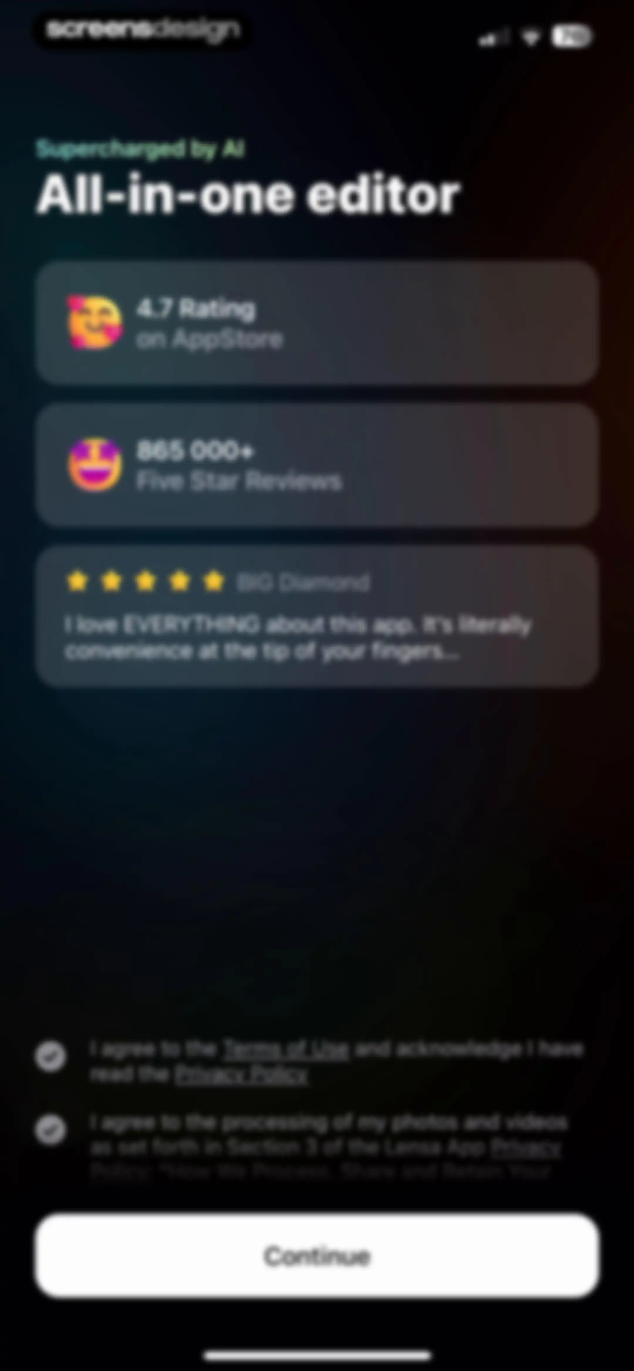 Lensa AI: Photo Editor screen 2