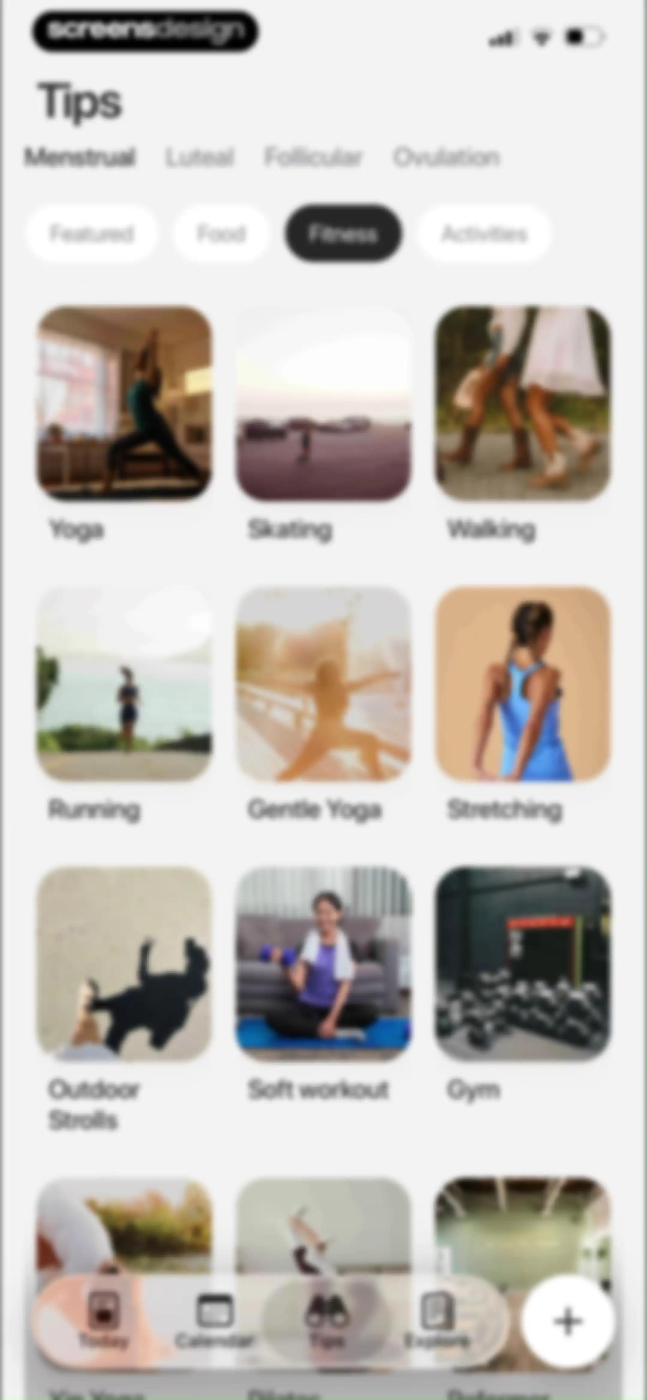 Harmony: Cycle Syncing, Period screen 86