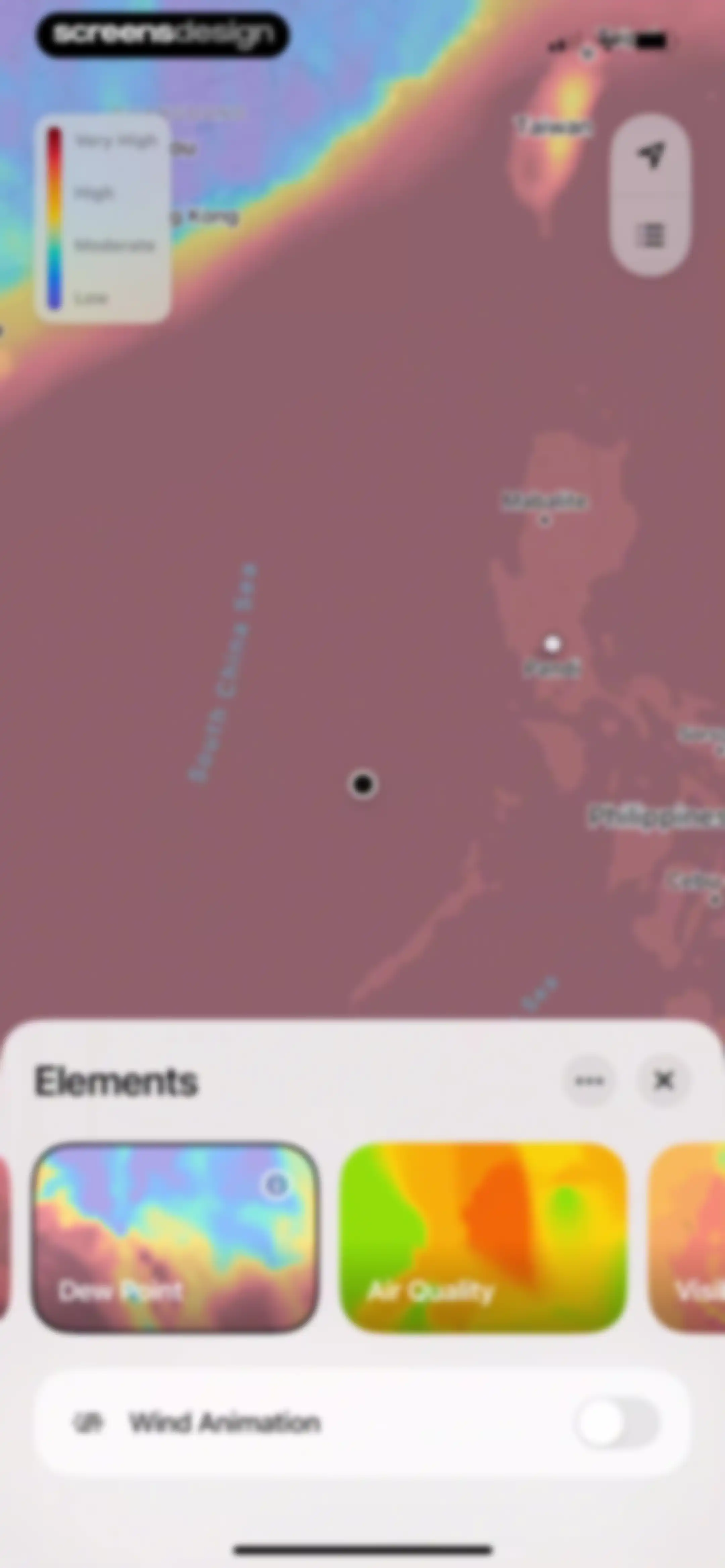 Element: Weather Radar screen 25