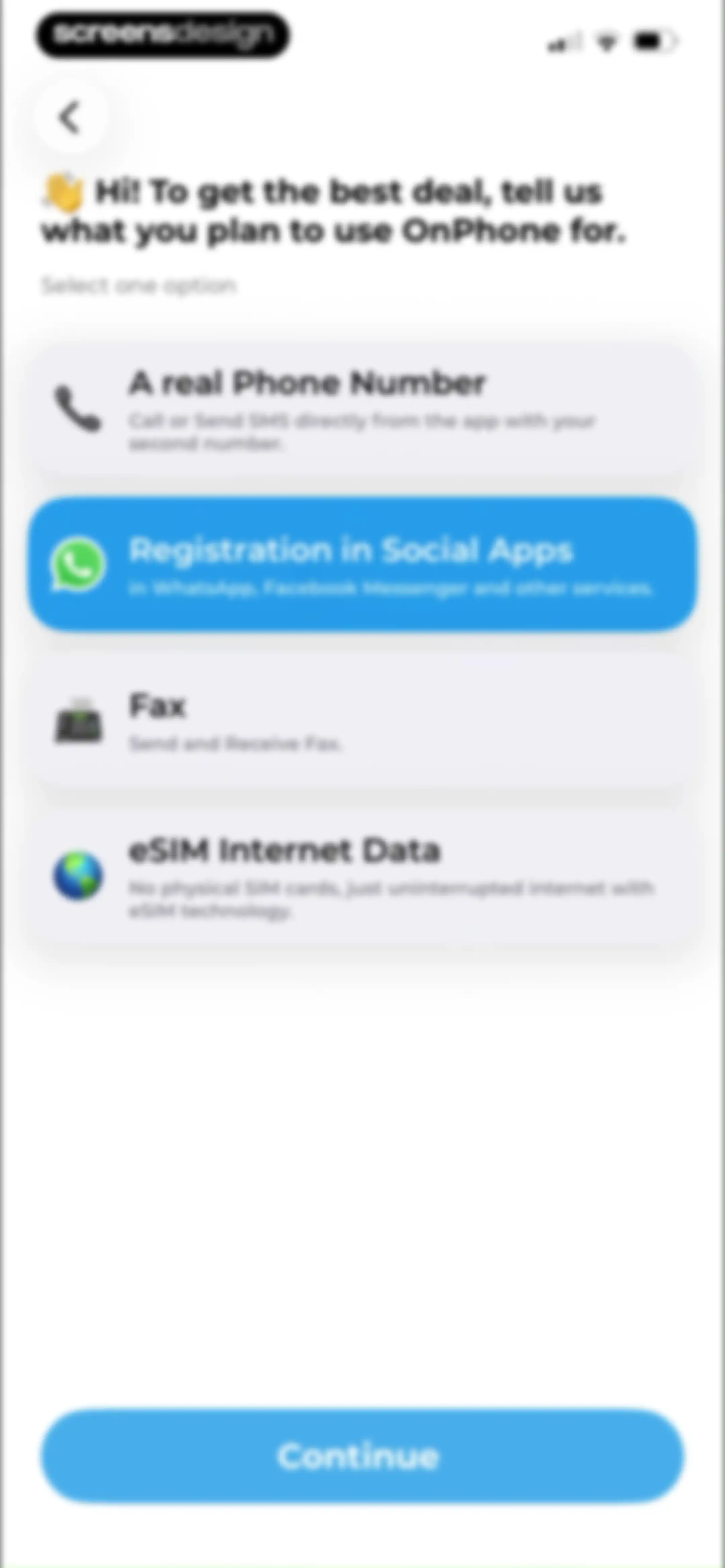 OnPhone: Second Number & eSIM screen 8