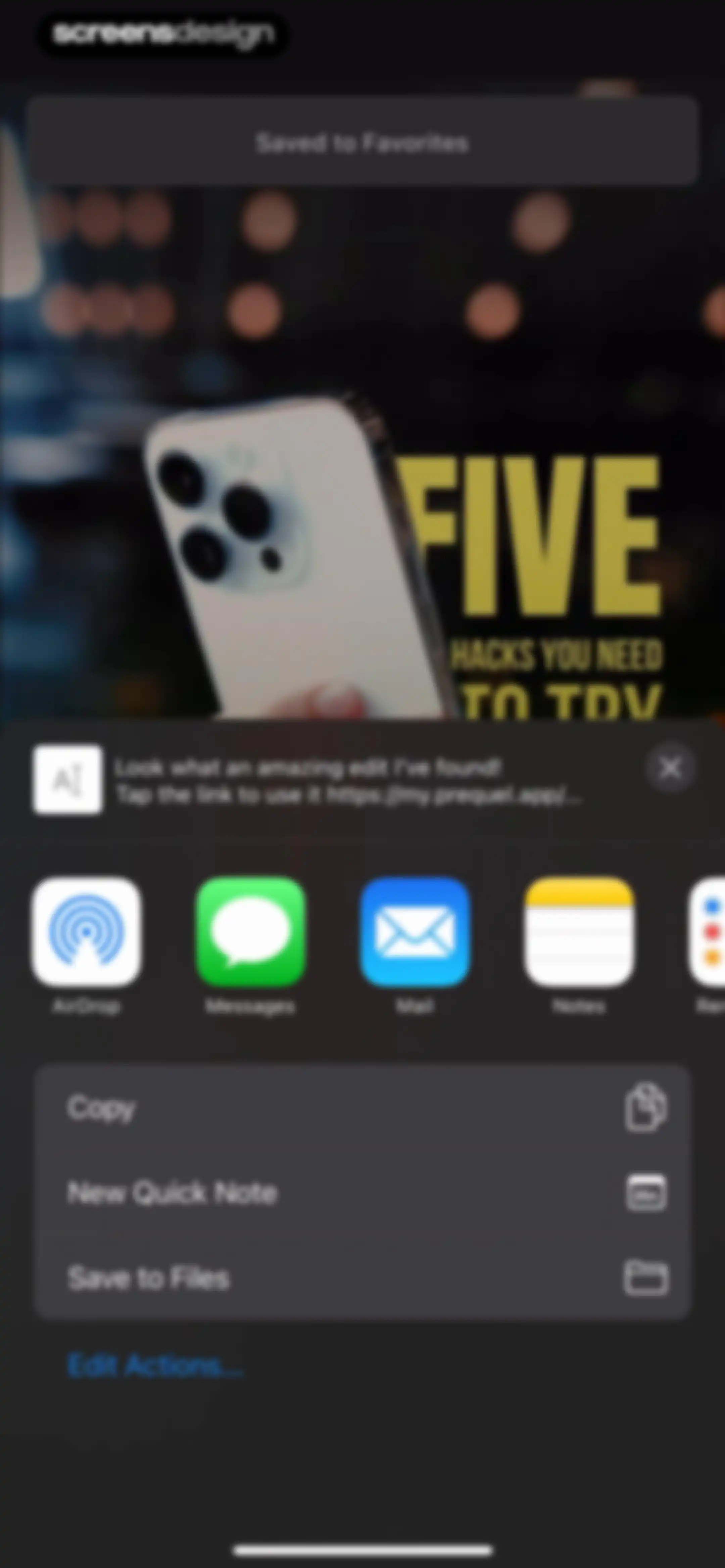 Prequel: Photo & Video Editor screen 133