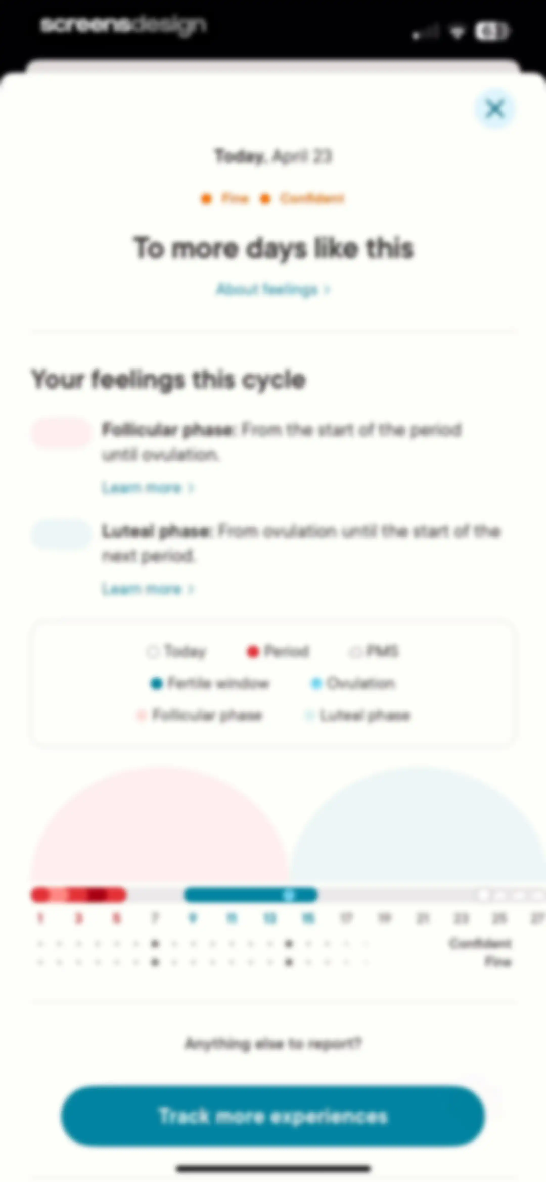 Clue Period & Cycle Tracker screen 50