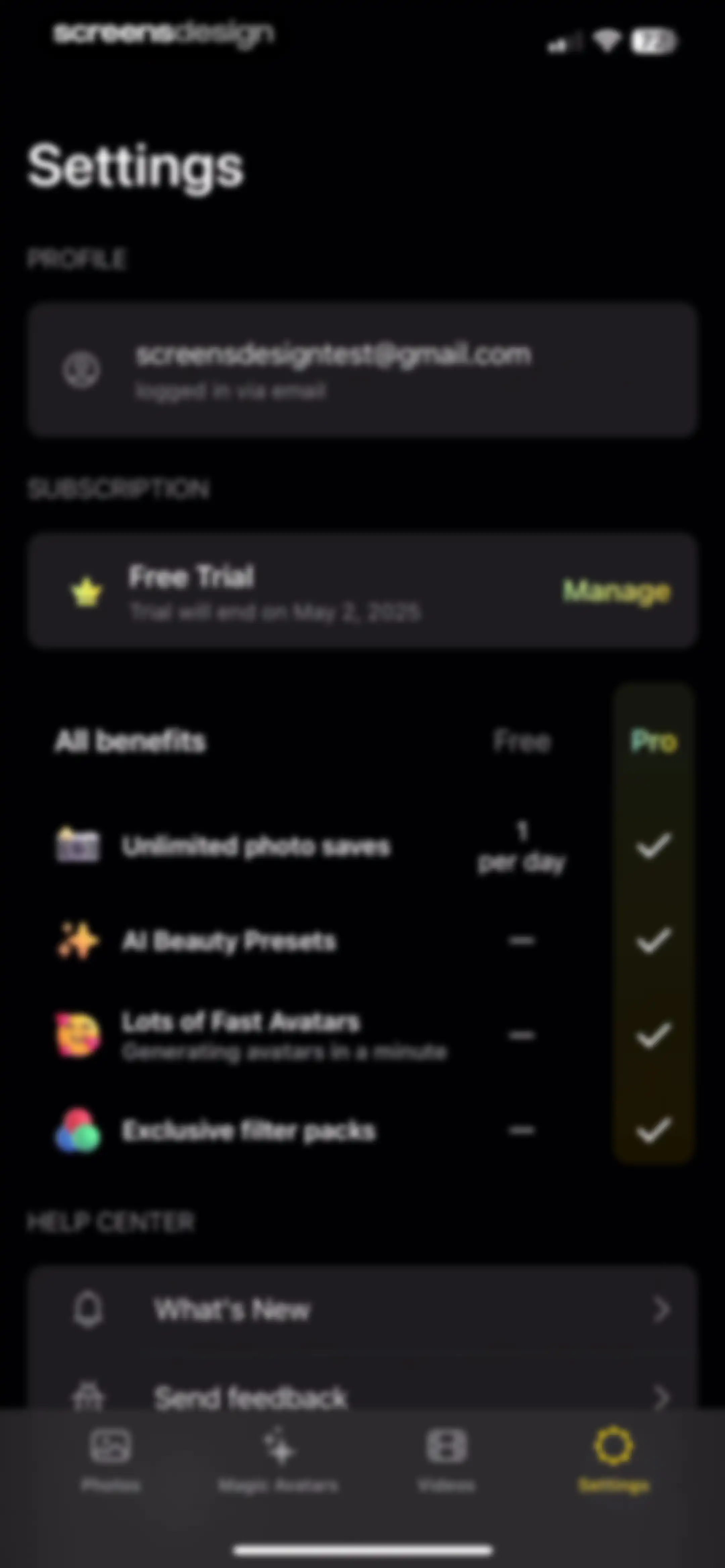 Lensa AI: Photo Editor screen 118
