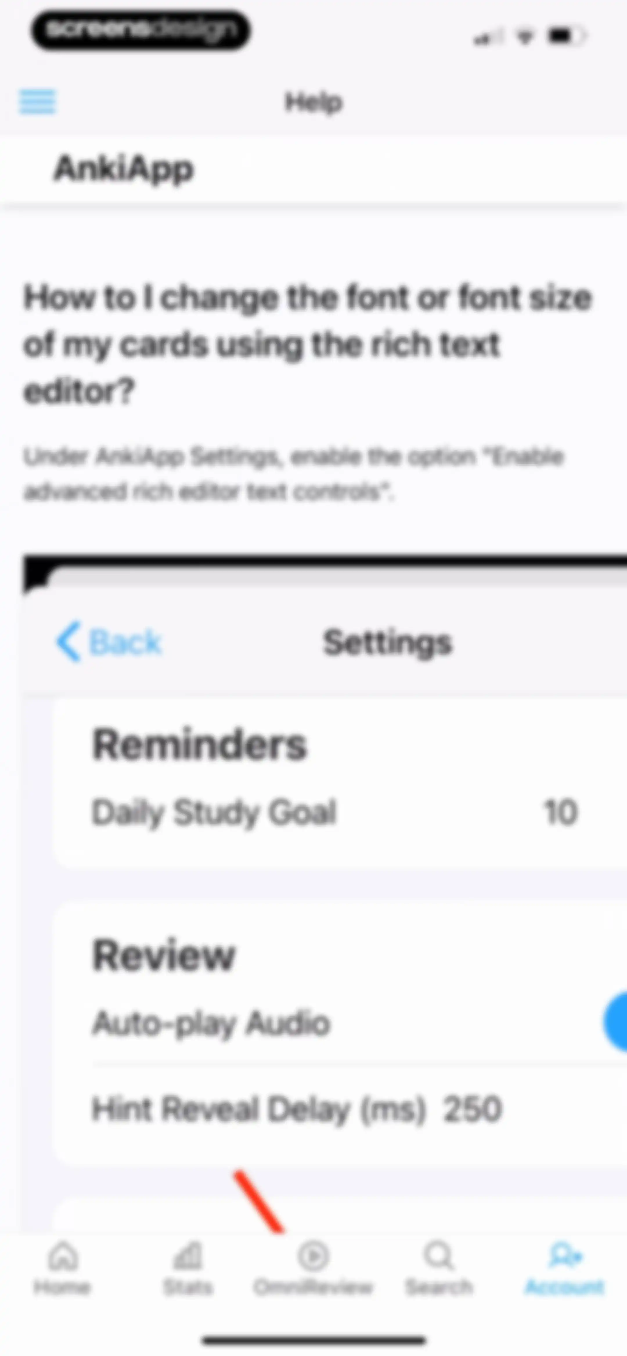 AlgoApp - Flashcards screen 120
