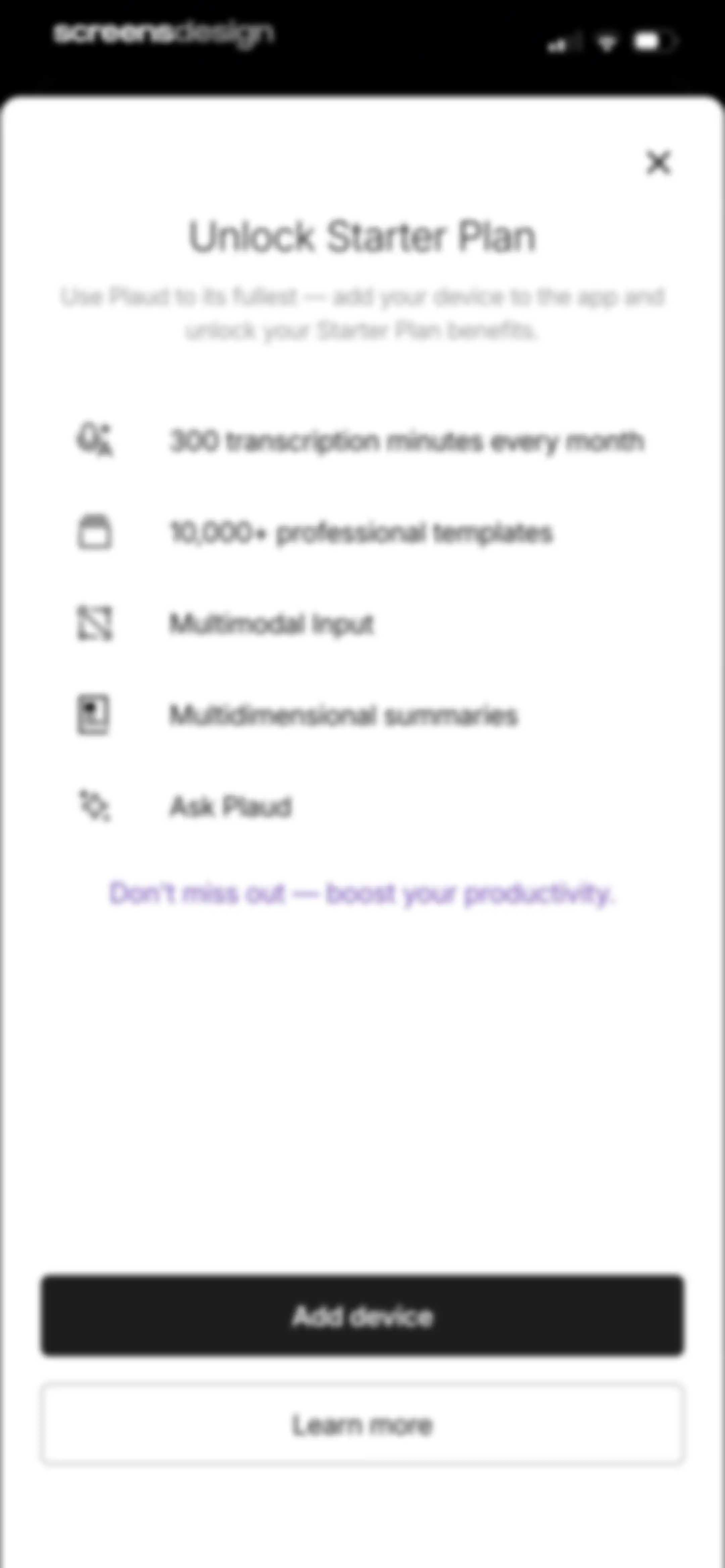 Plaud: AI Note Taker screen 89