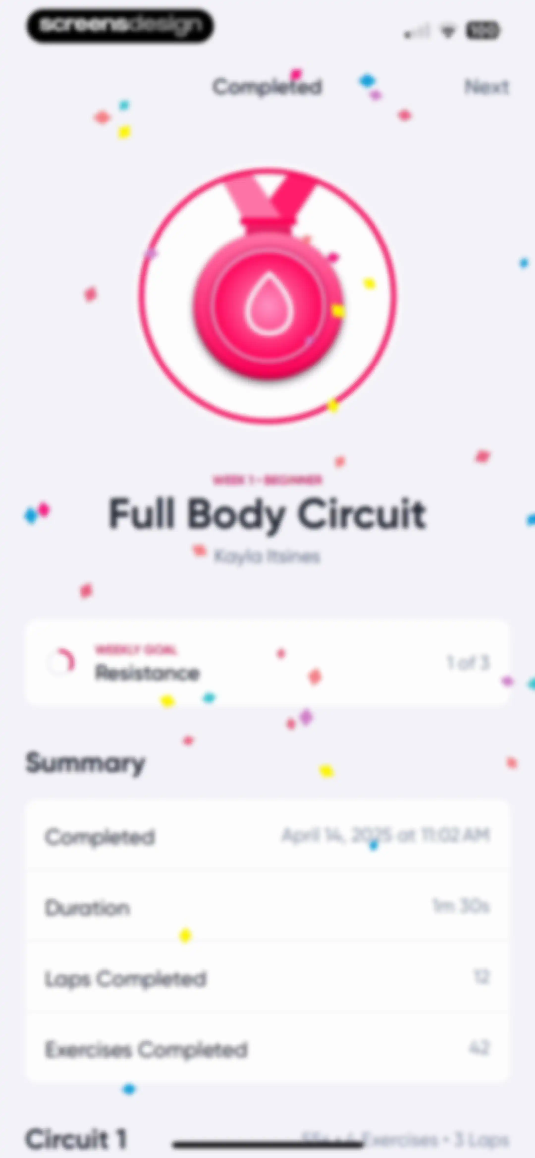 Sweat: Fitness App For Women screen 90