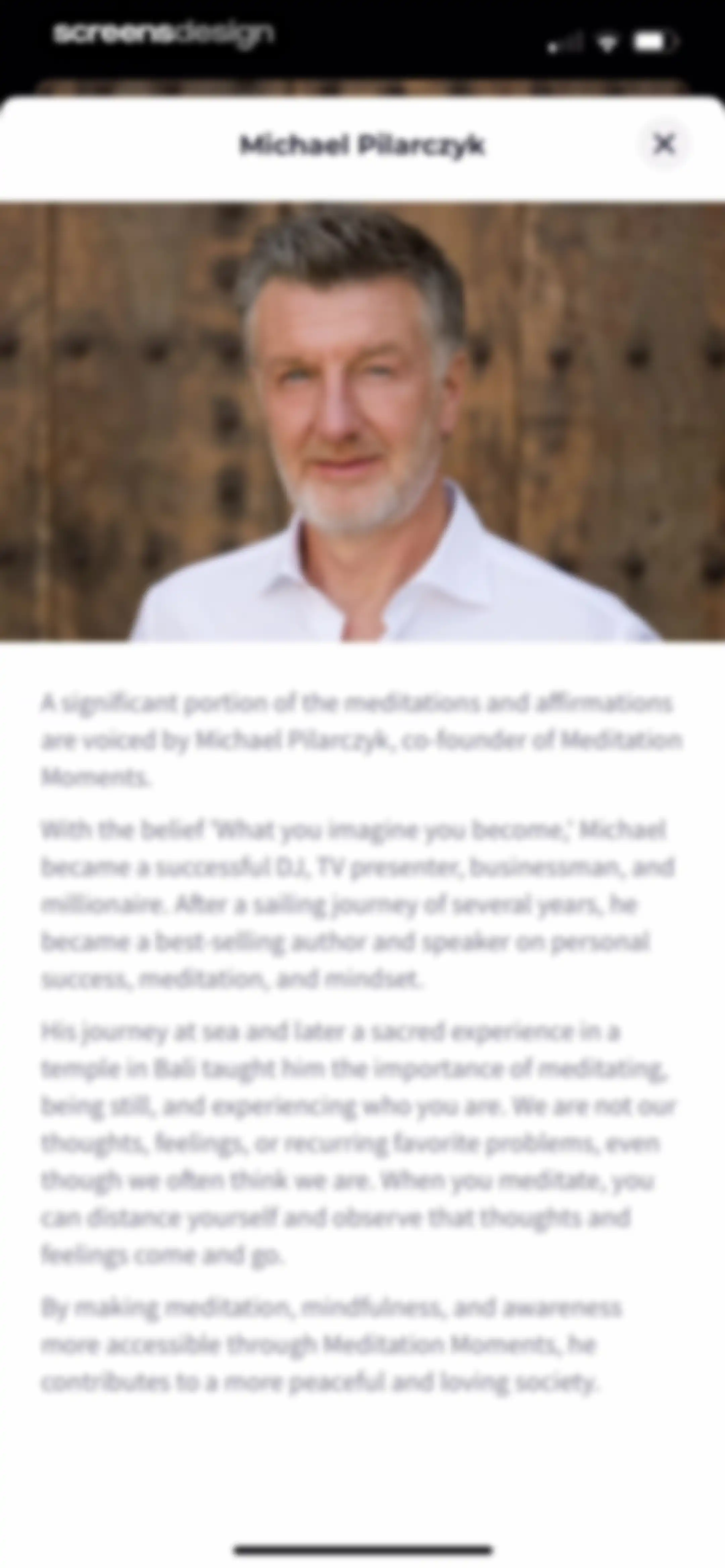 Meditation Moments - Guided screen 84