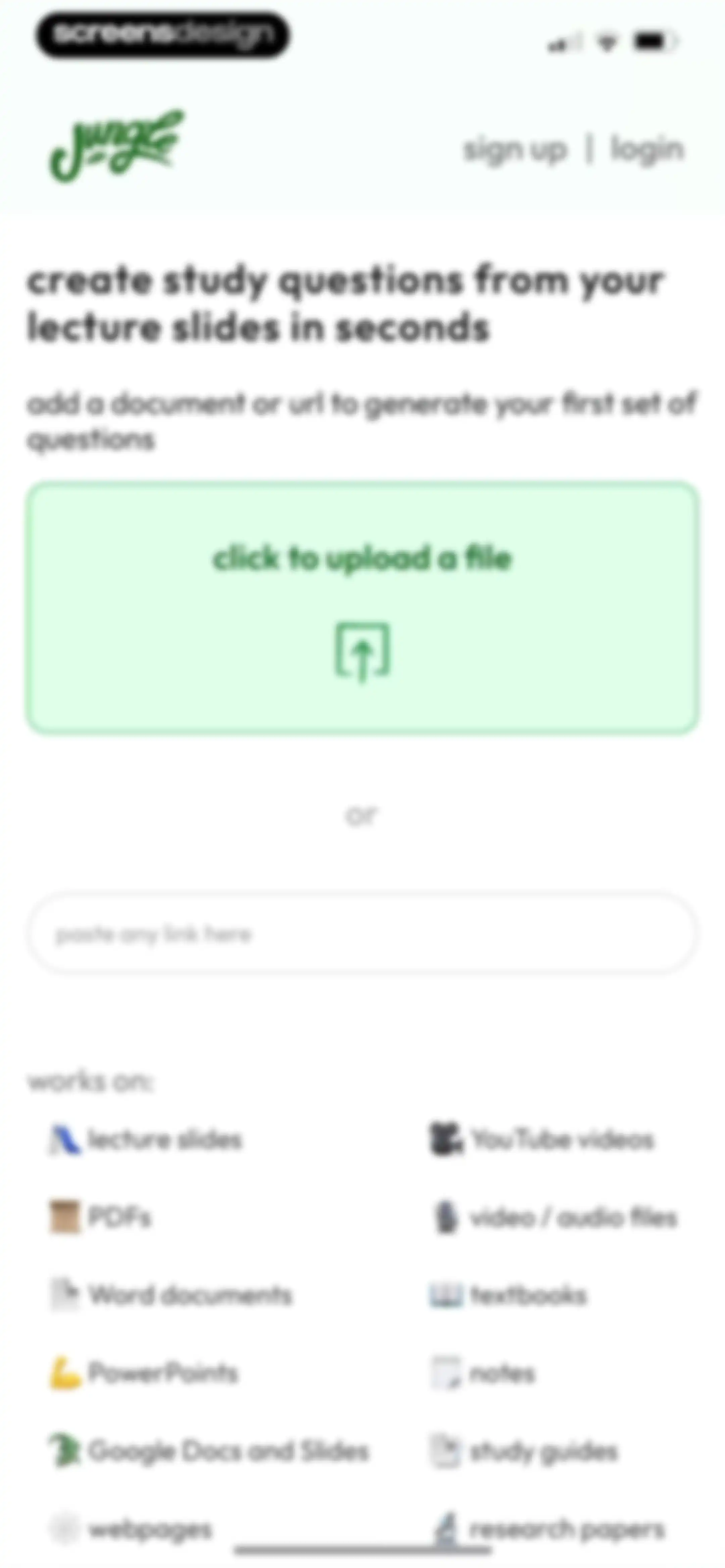 Jungle: AI Flashcards & Quiz screen 2