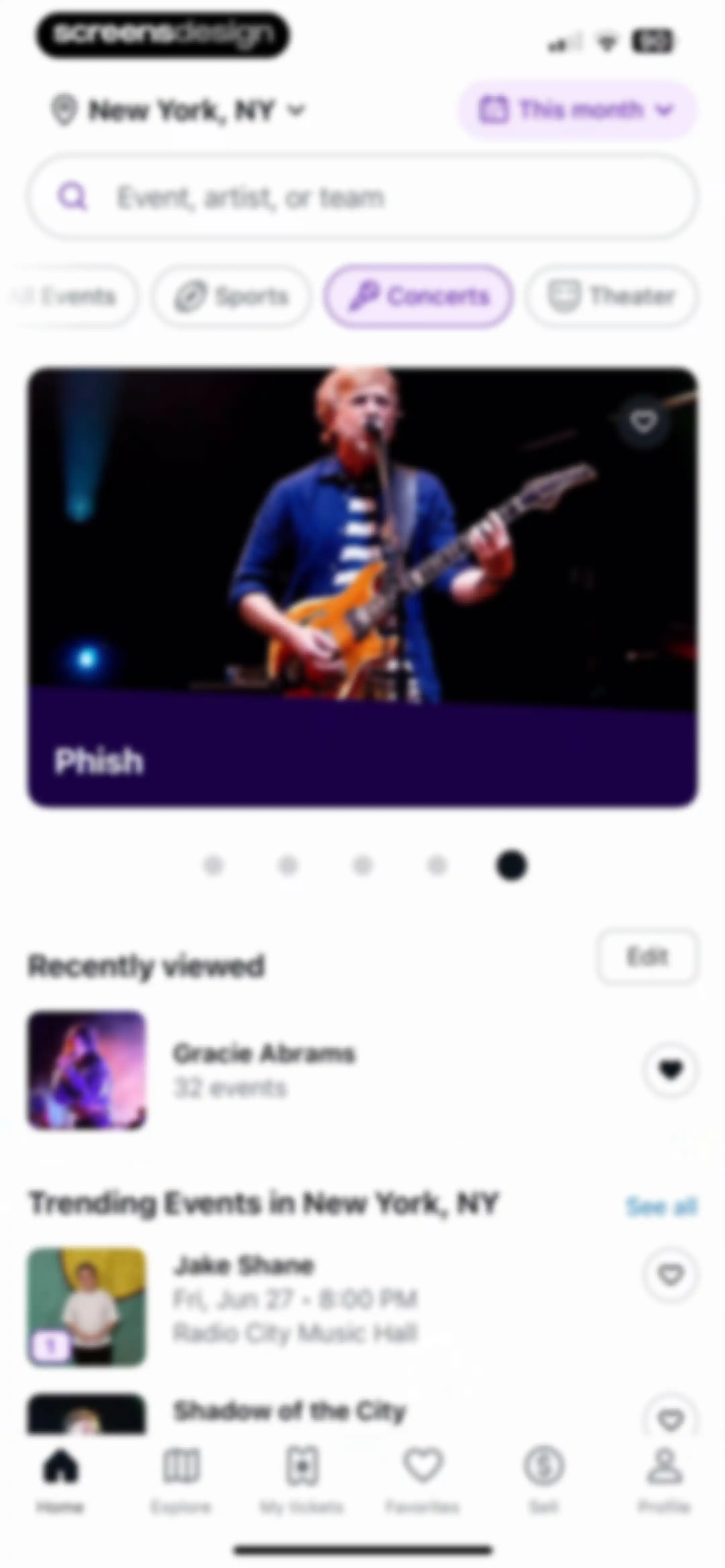 StubHub: Event Tickets screen 56