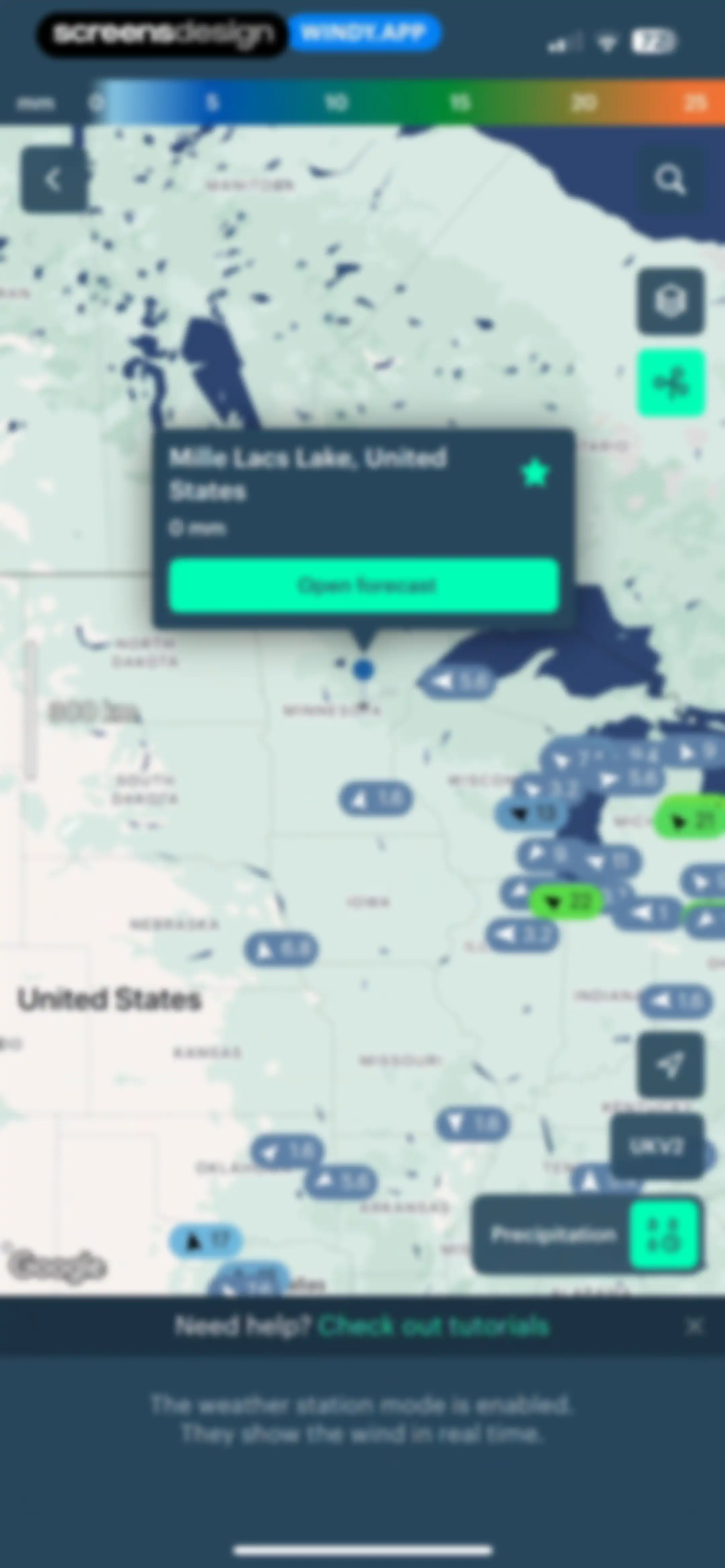 Windy.app — Wind, Tides, Radar screen 73