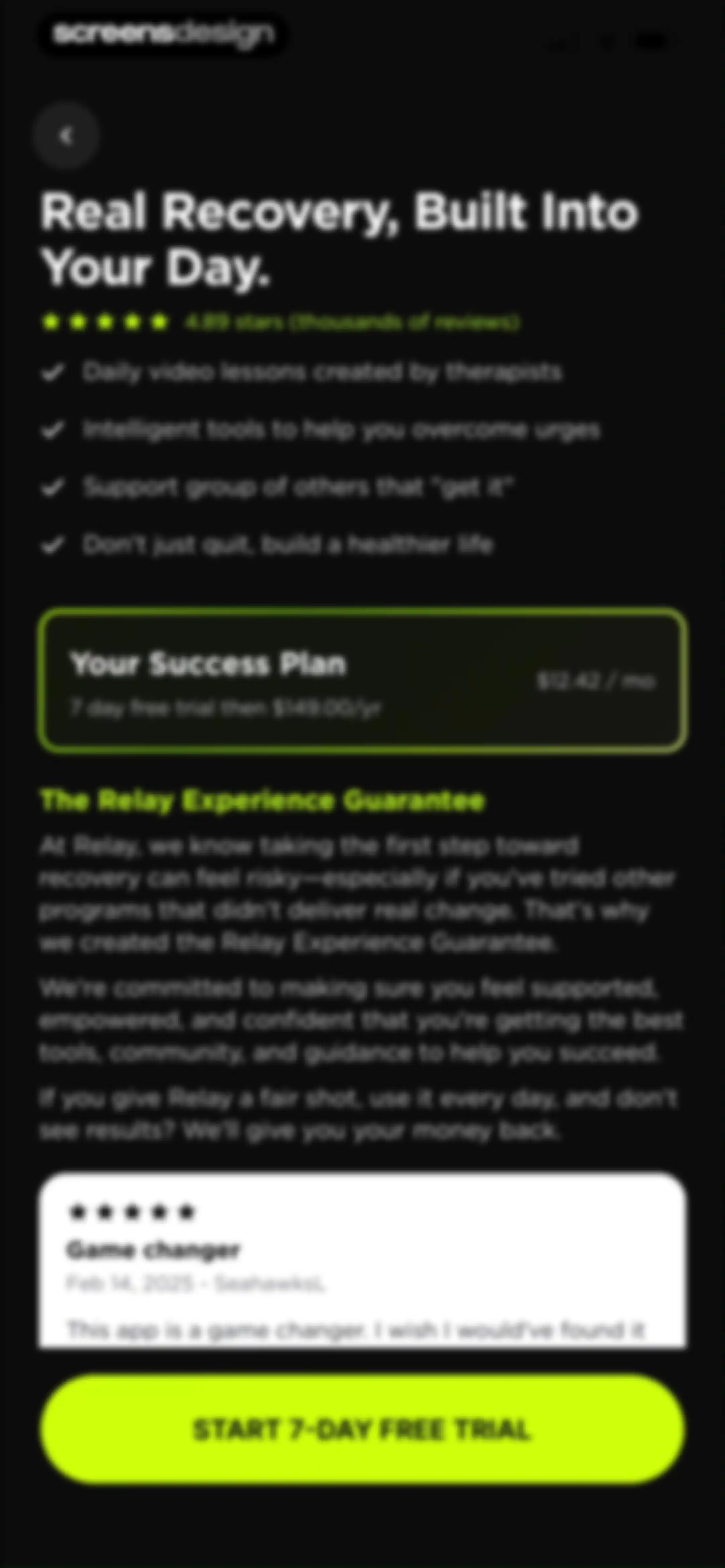 Relay: Quit Lust & Addiction screen 37