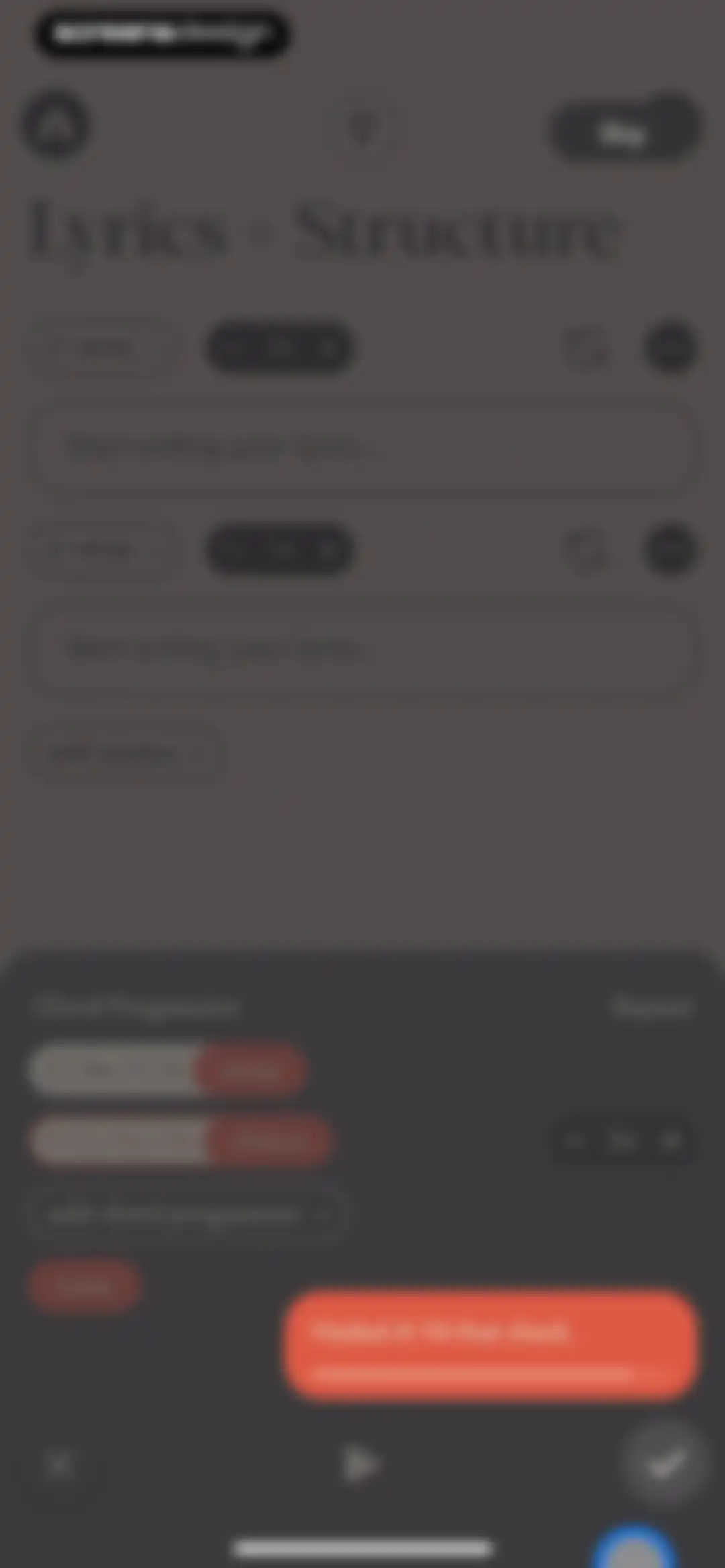 Demo: Songwriting Studio screen 37
