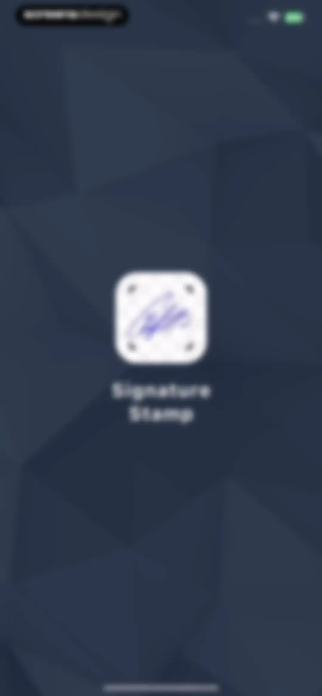 e Signature Scanner, Sign PDF screen 1
