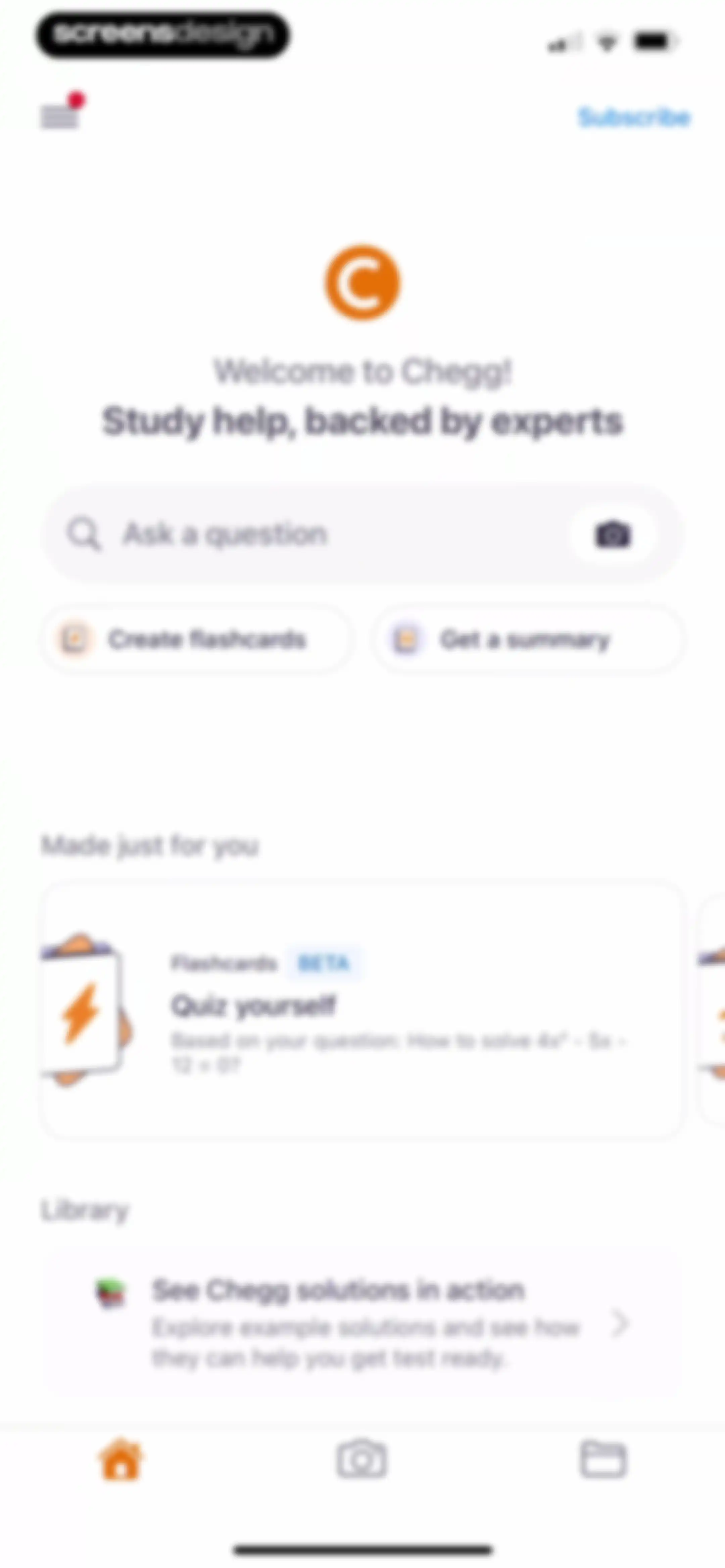 Chegg Study - Homework Help screen 26