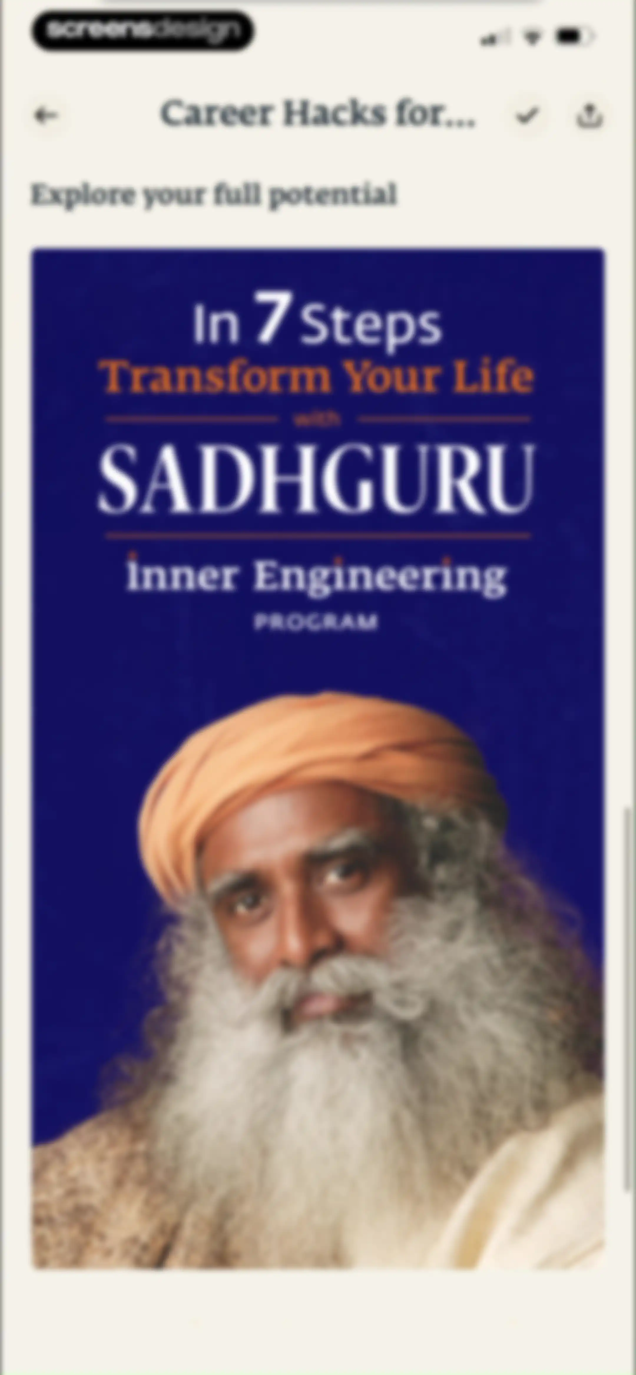 Sadhguru- Yoga & Meditation screen 96