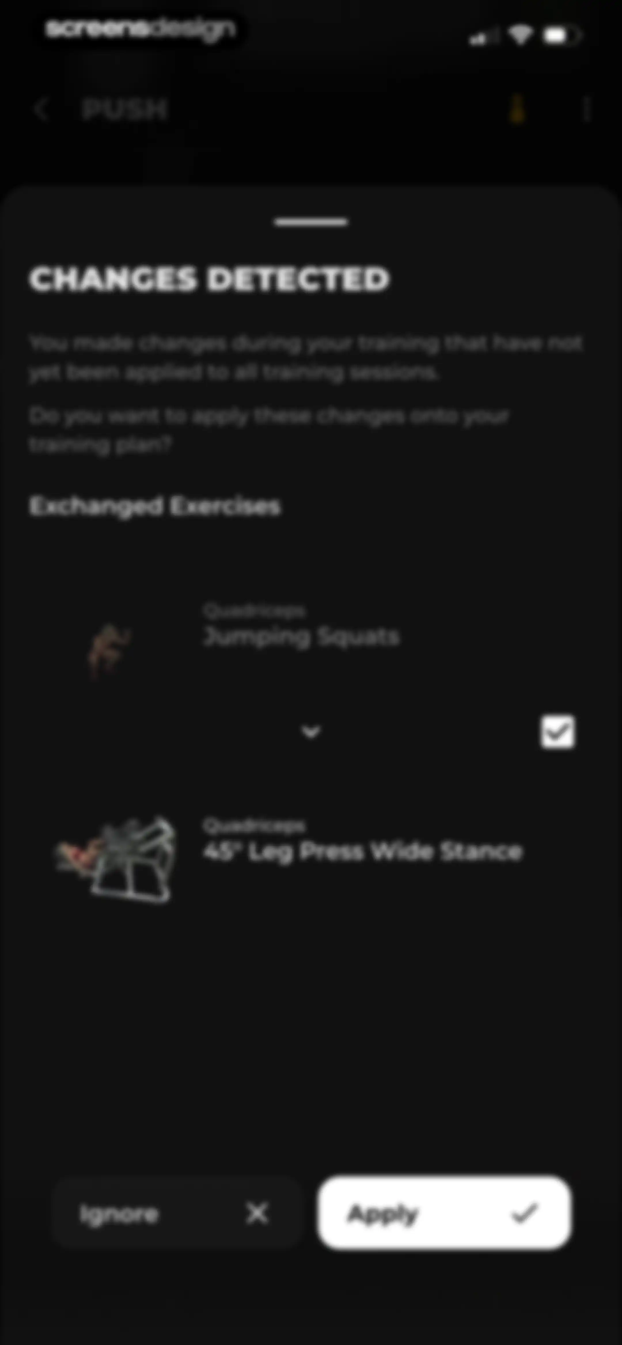 MCI - Personal Training AI screen 116