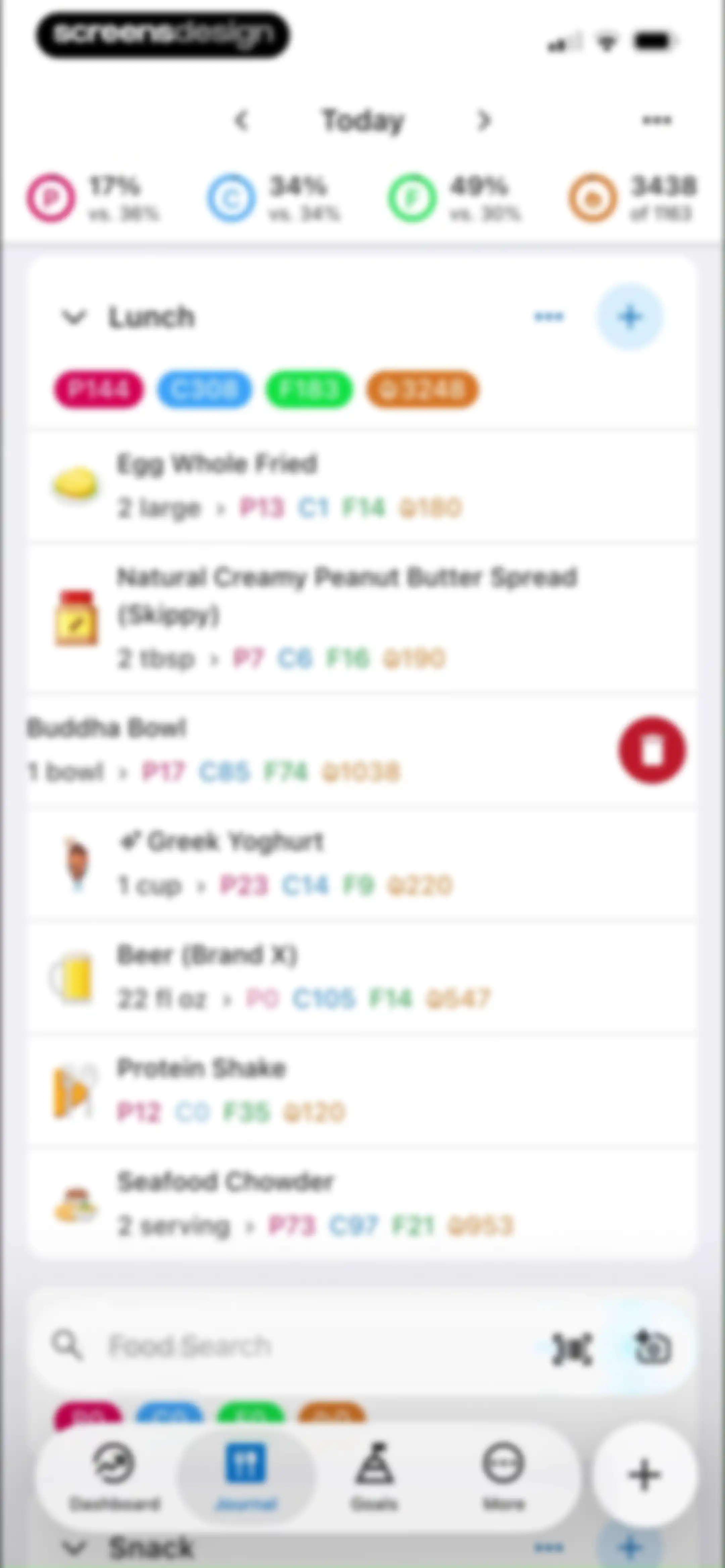 MacrosFirst - Macro Tracker screen 103