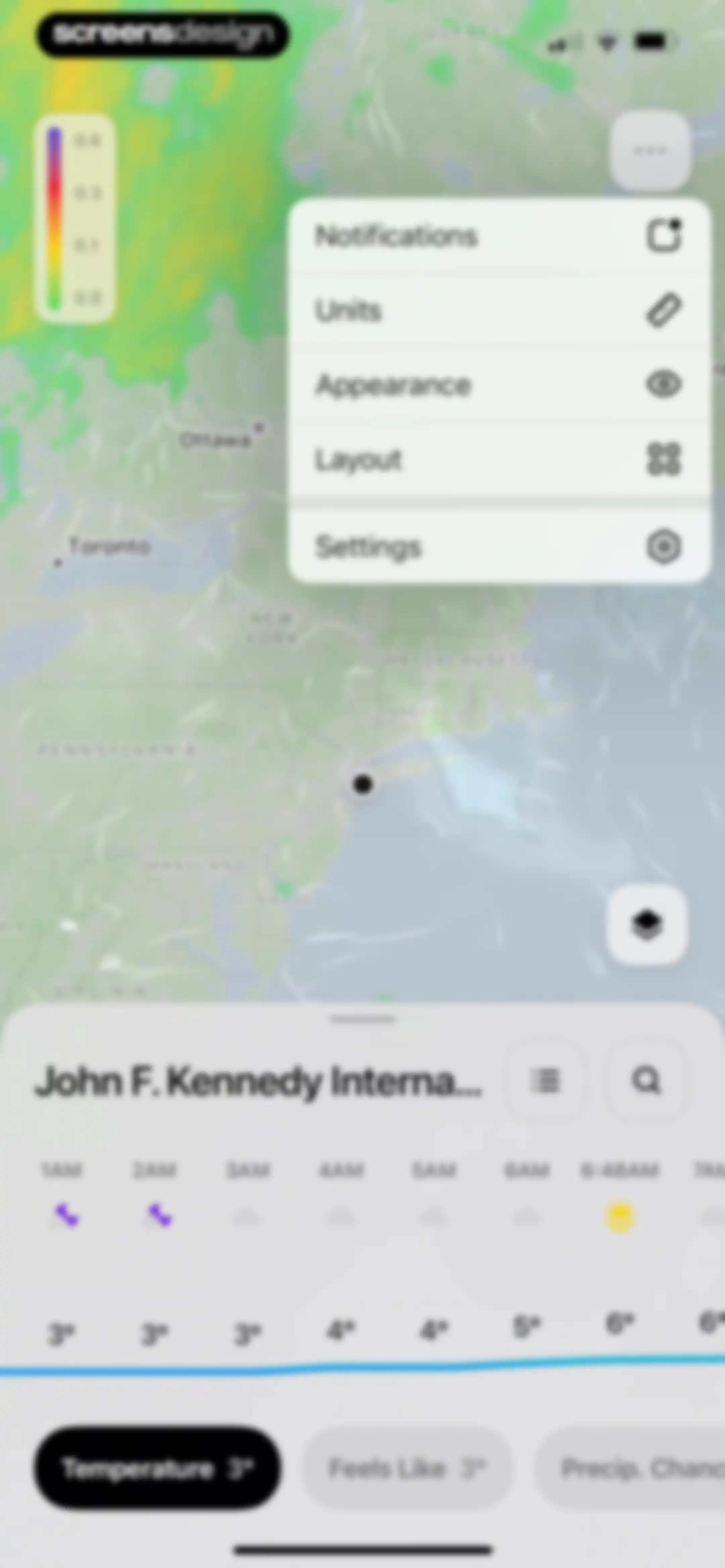 Element: Weather Radar screen 81