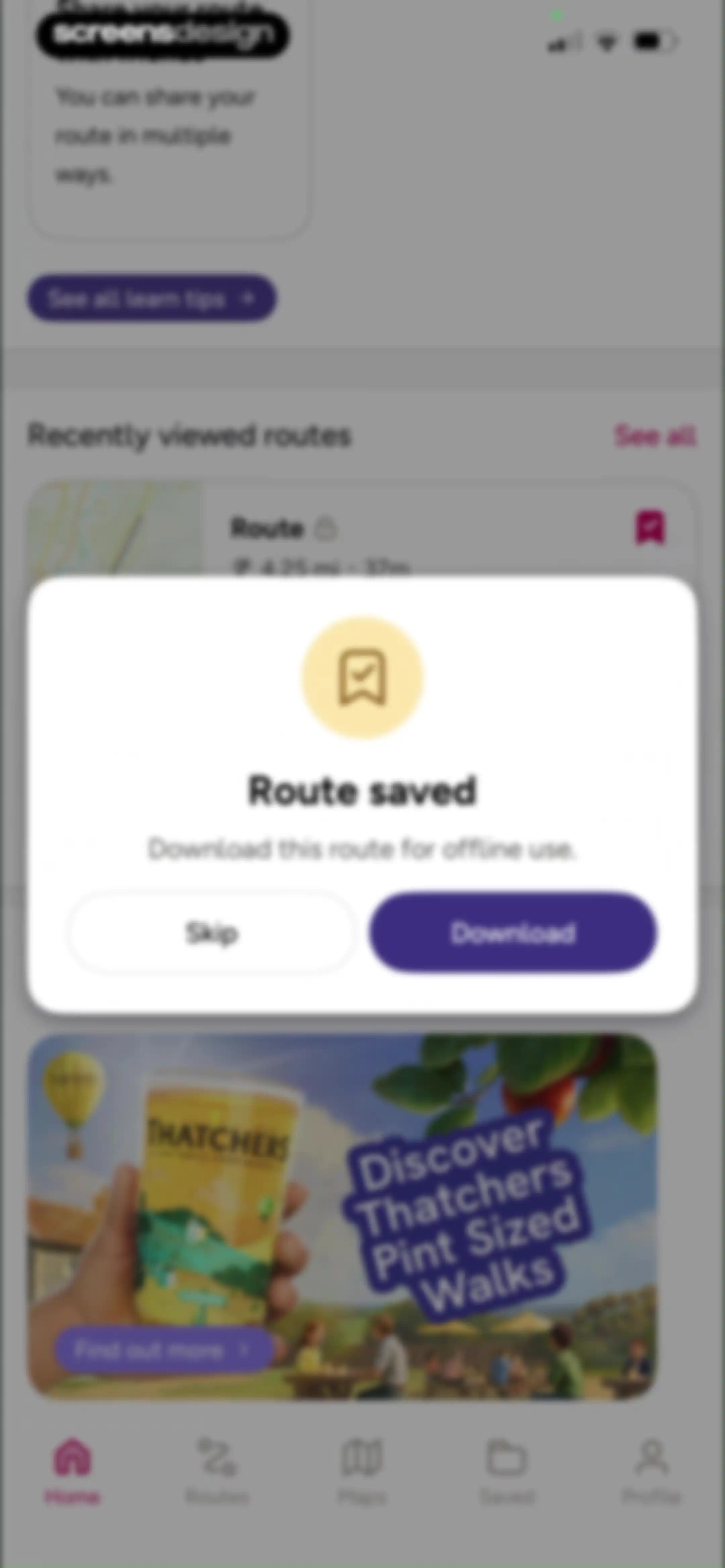 OS Maps: Walk, Hike, Run, Bike screen 123
