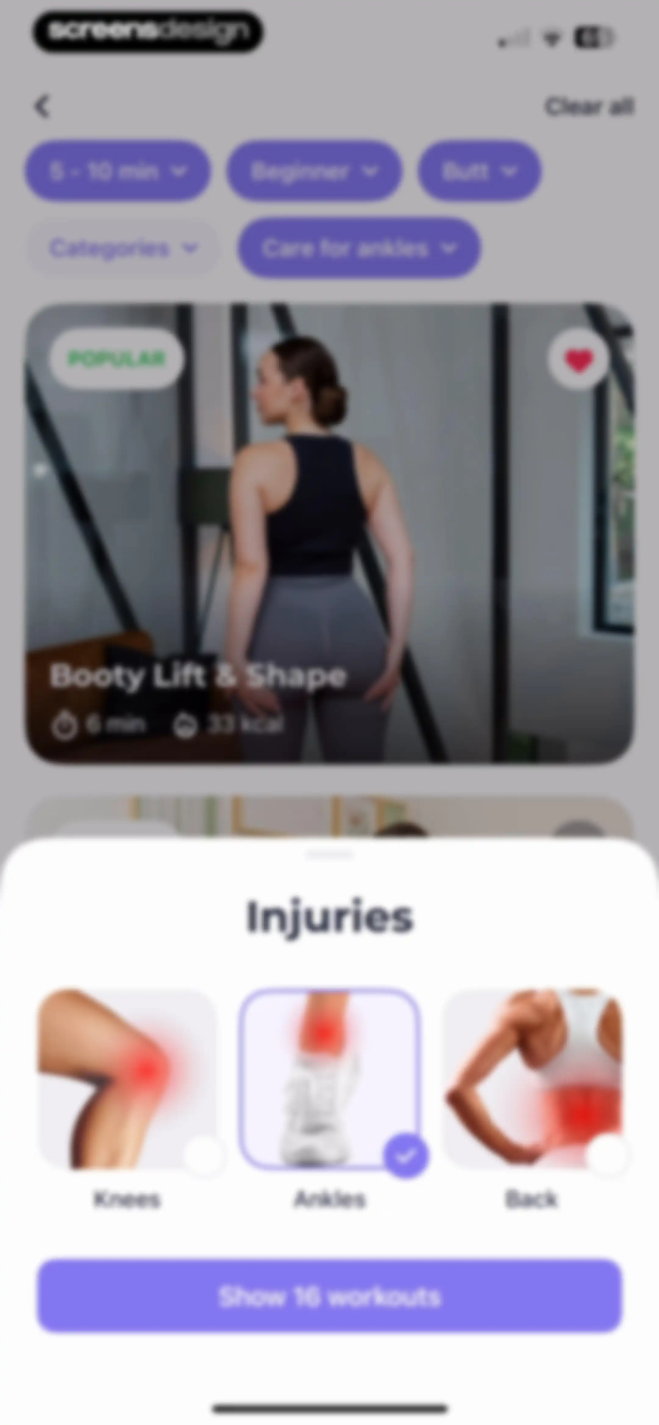 FitMe - Lazy Workout at Home screen 92