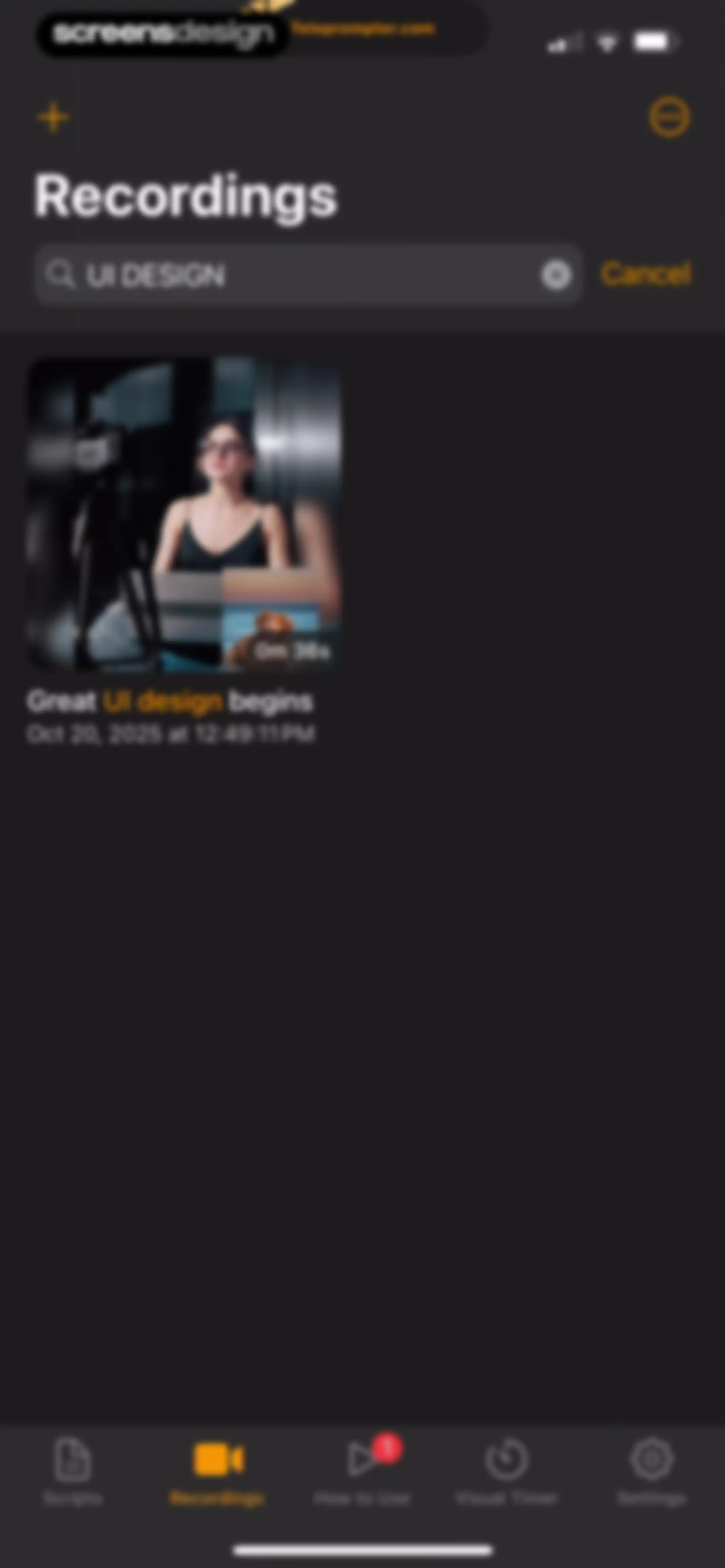 Teleprompter.com screen 124