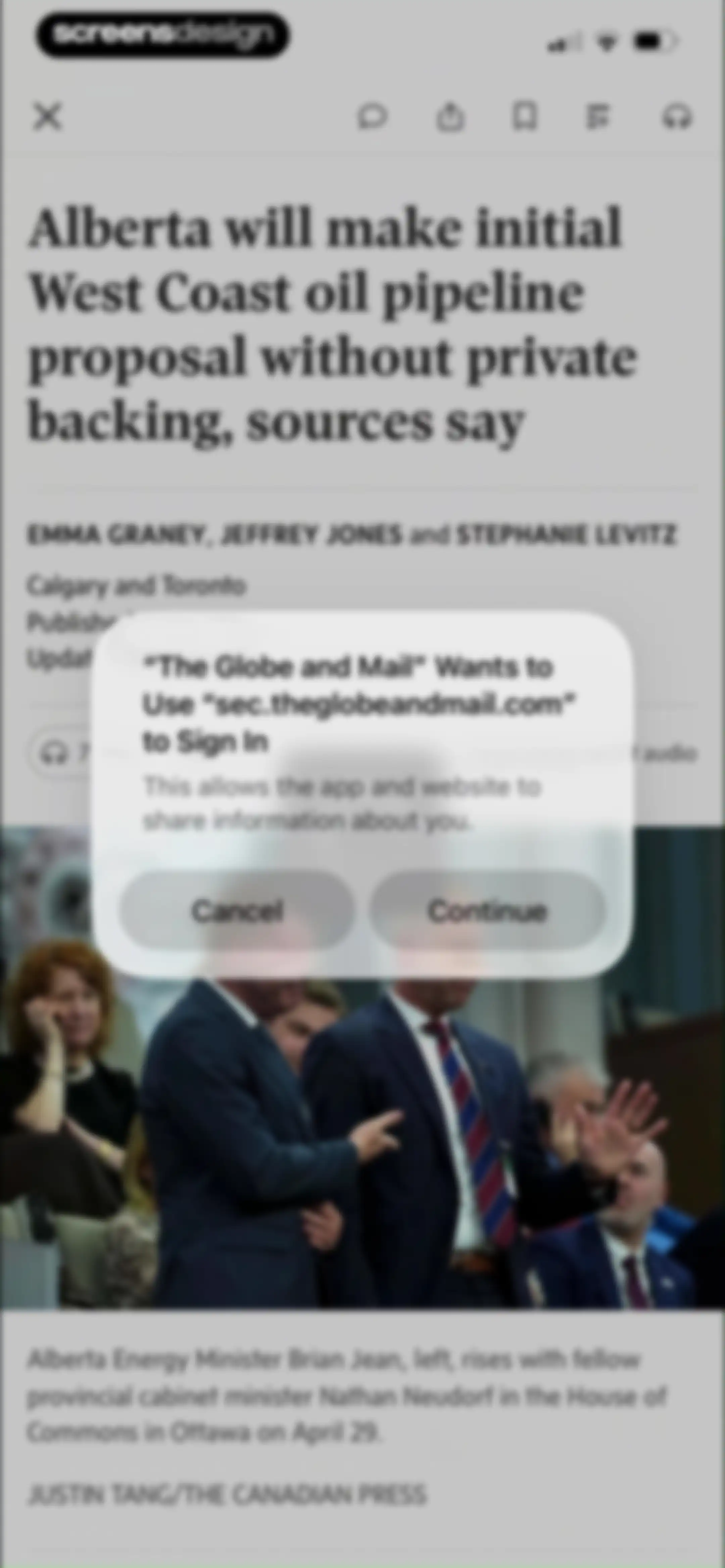 The Globe and Mail screen 10