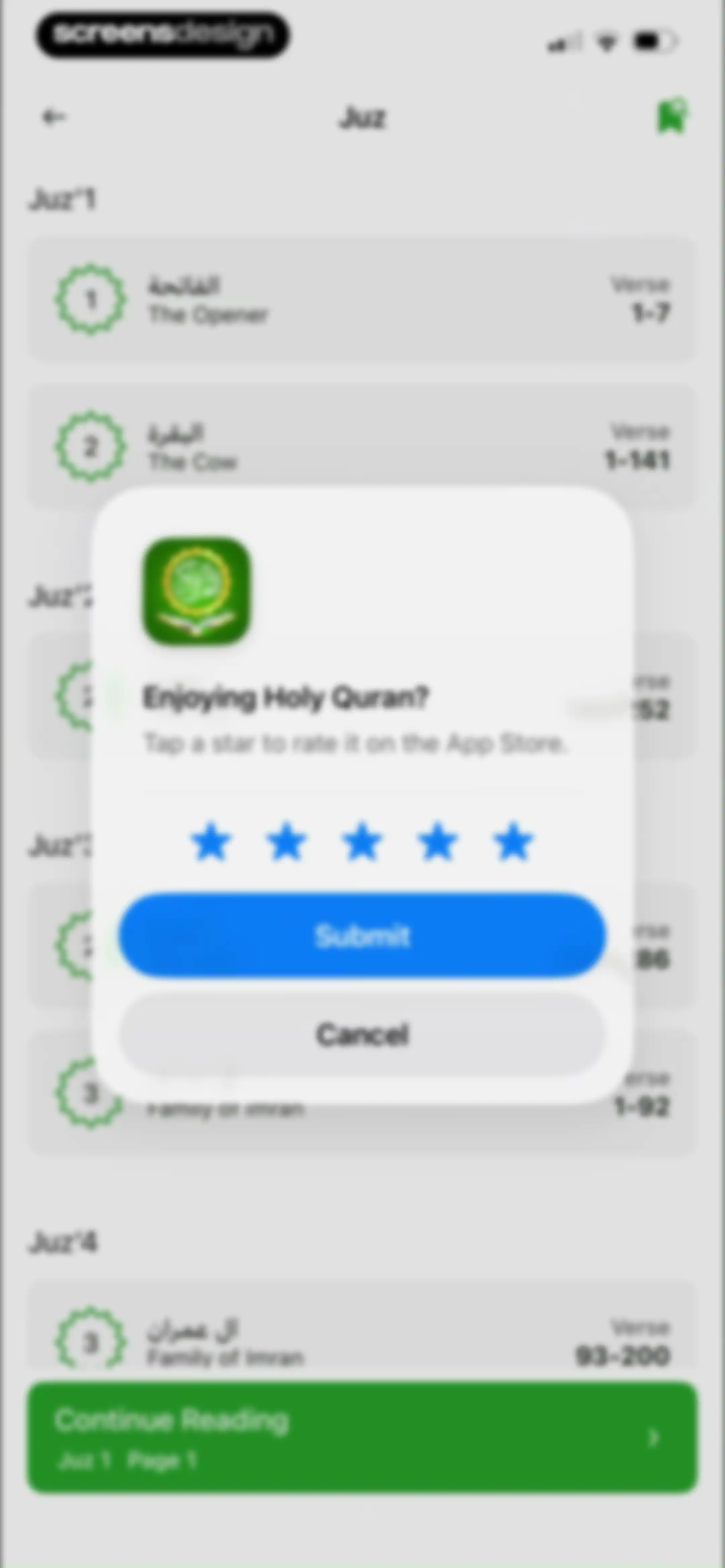Holy Quran - Deeper journey screen 13