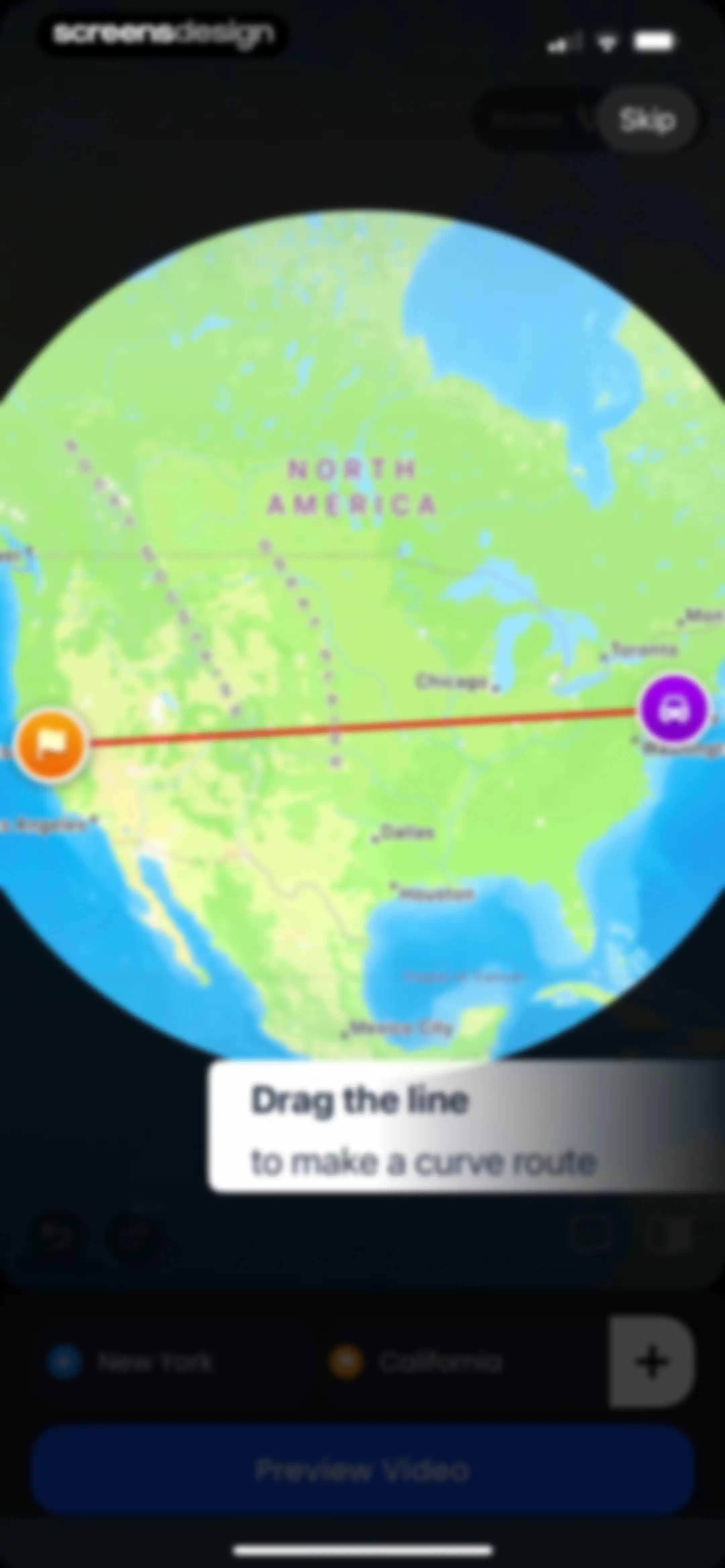 TravelAnimator: Journey Route screen 26