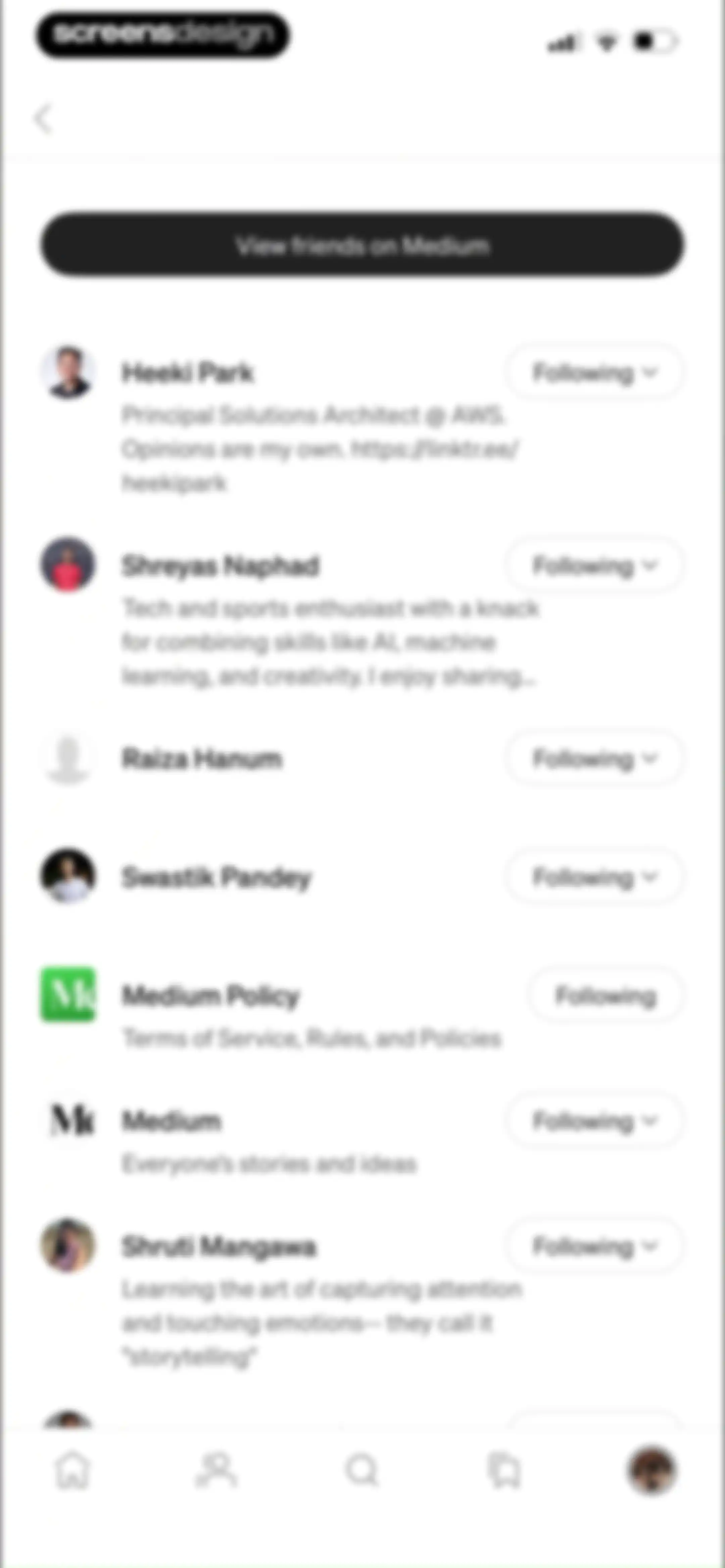 Medium: Read & Write Stories screen 117