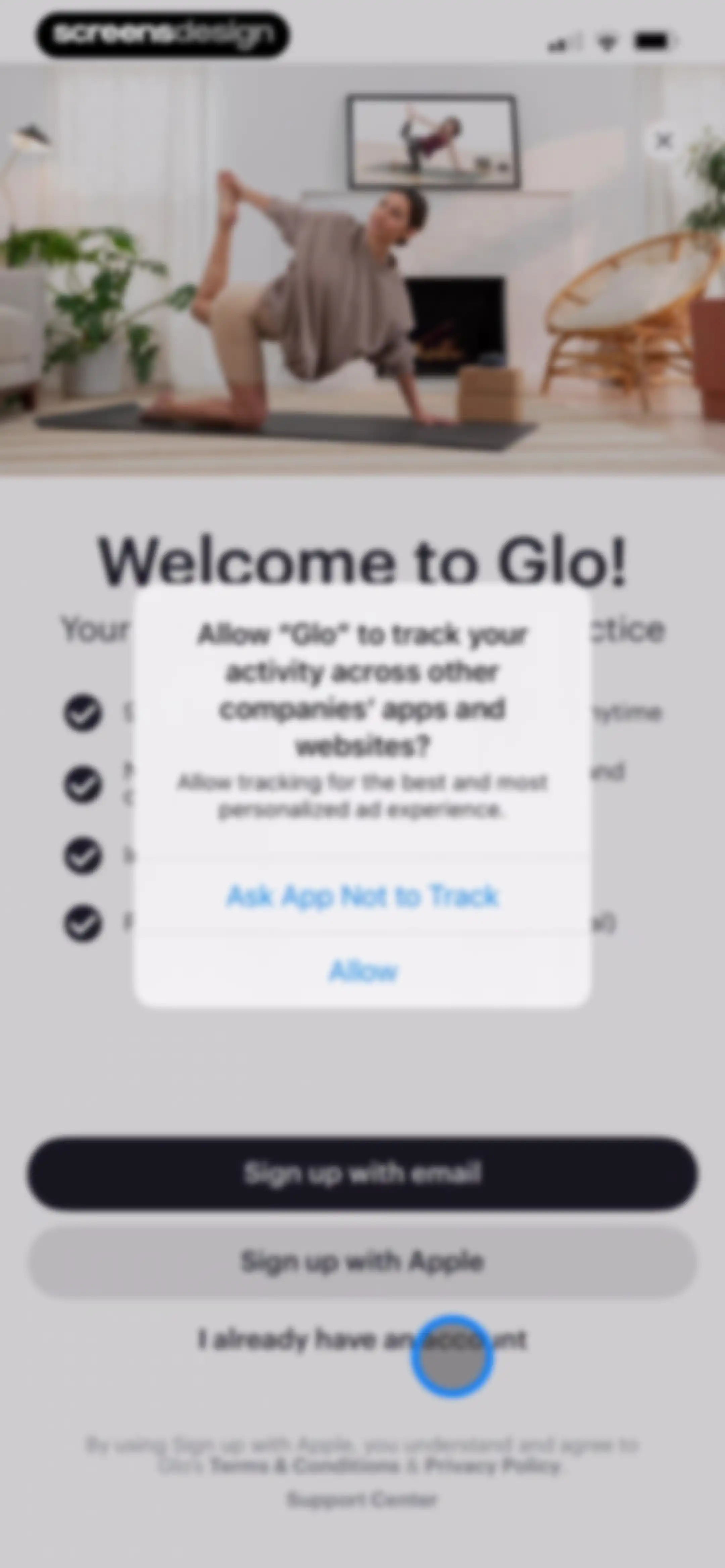 Glo | Yoga and Meditation App screen 3
