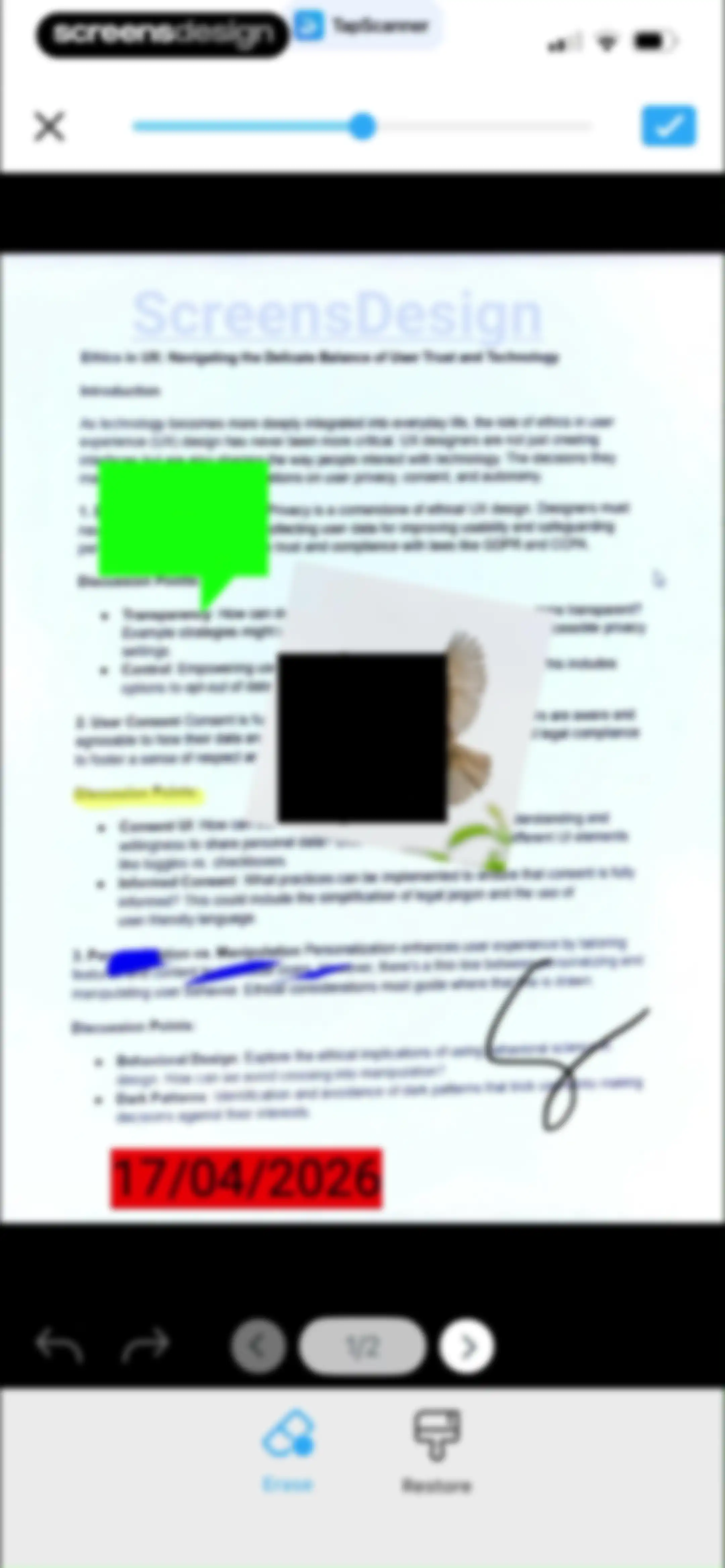 PDF Scanner App: TapScanner screen 52