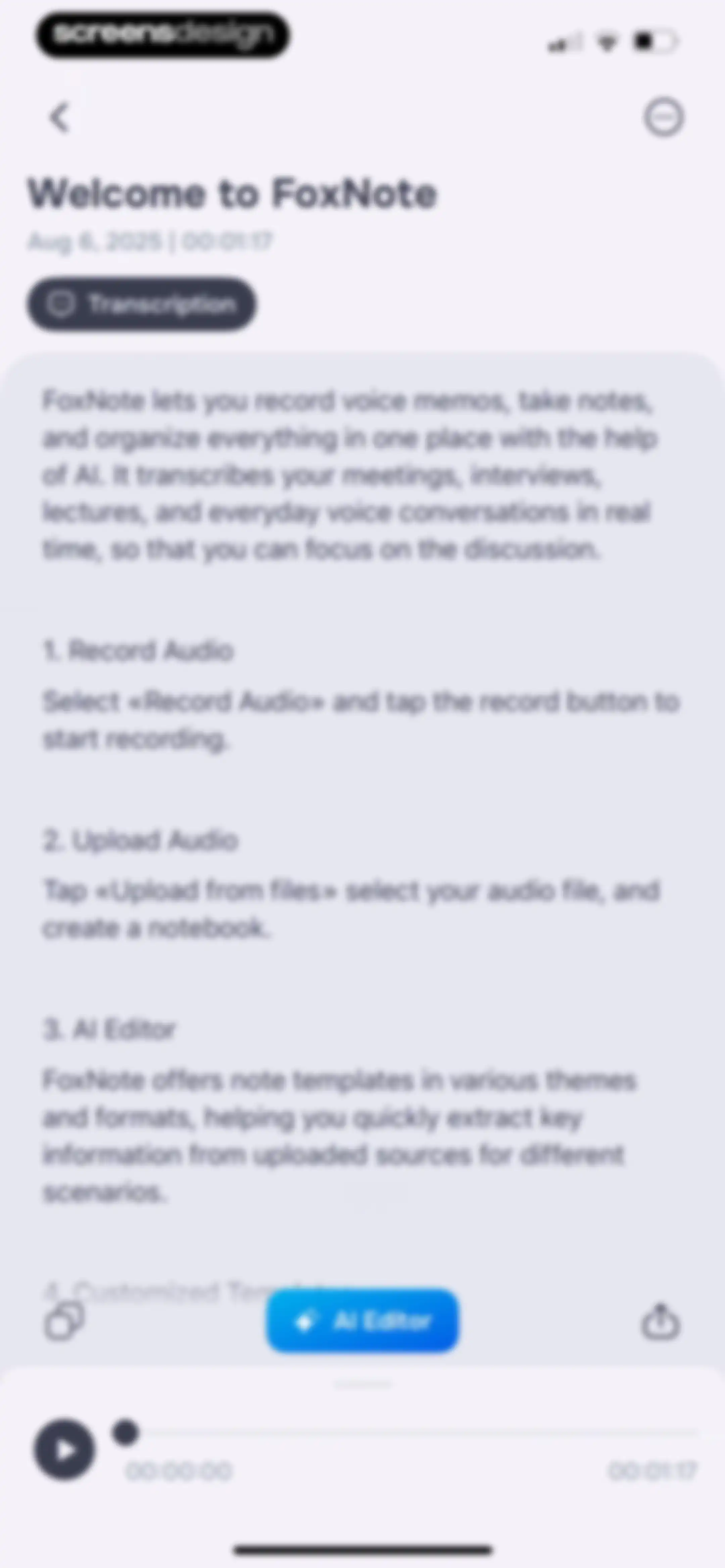 FoxNote - AI Note Taker screen 33
