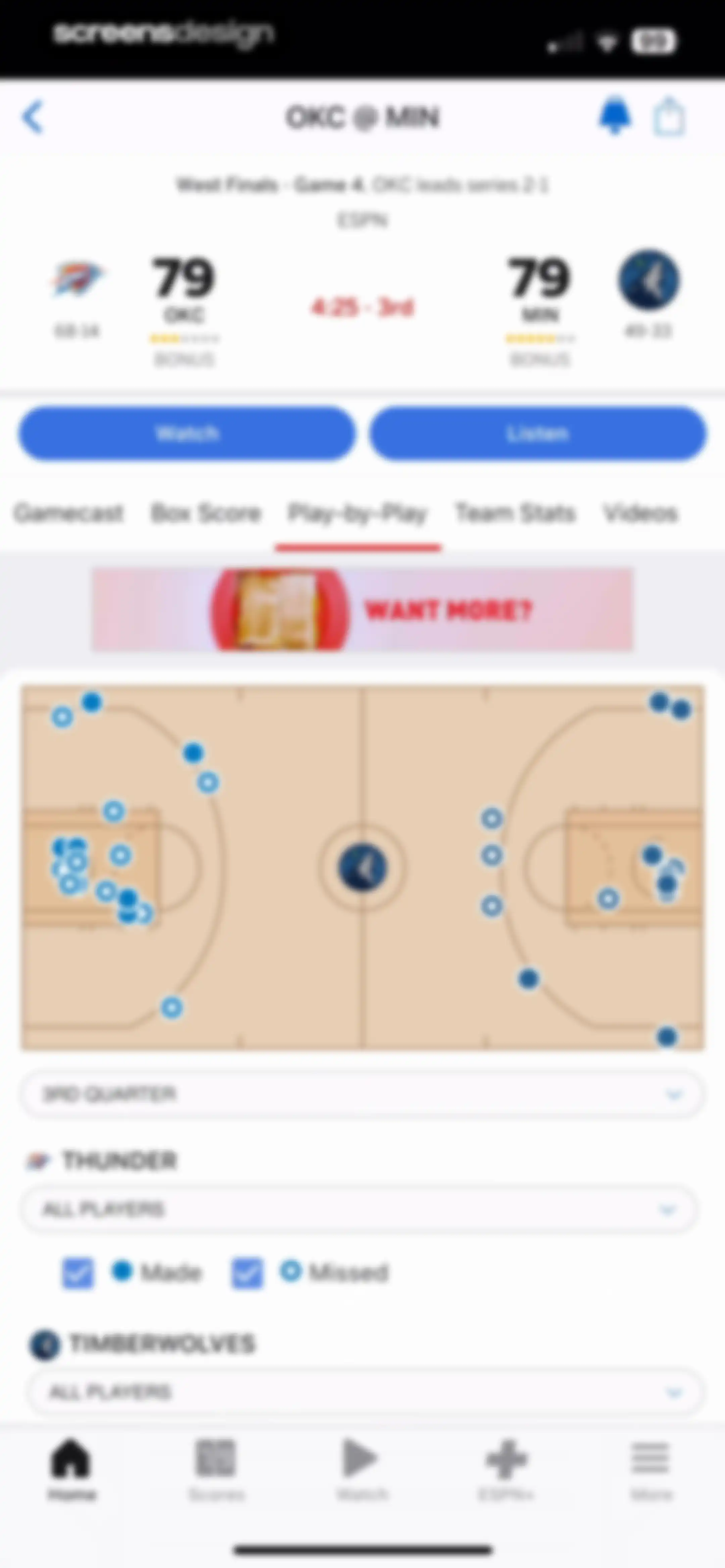 ESPN: Live Sports & Scores screen 49