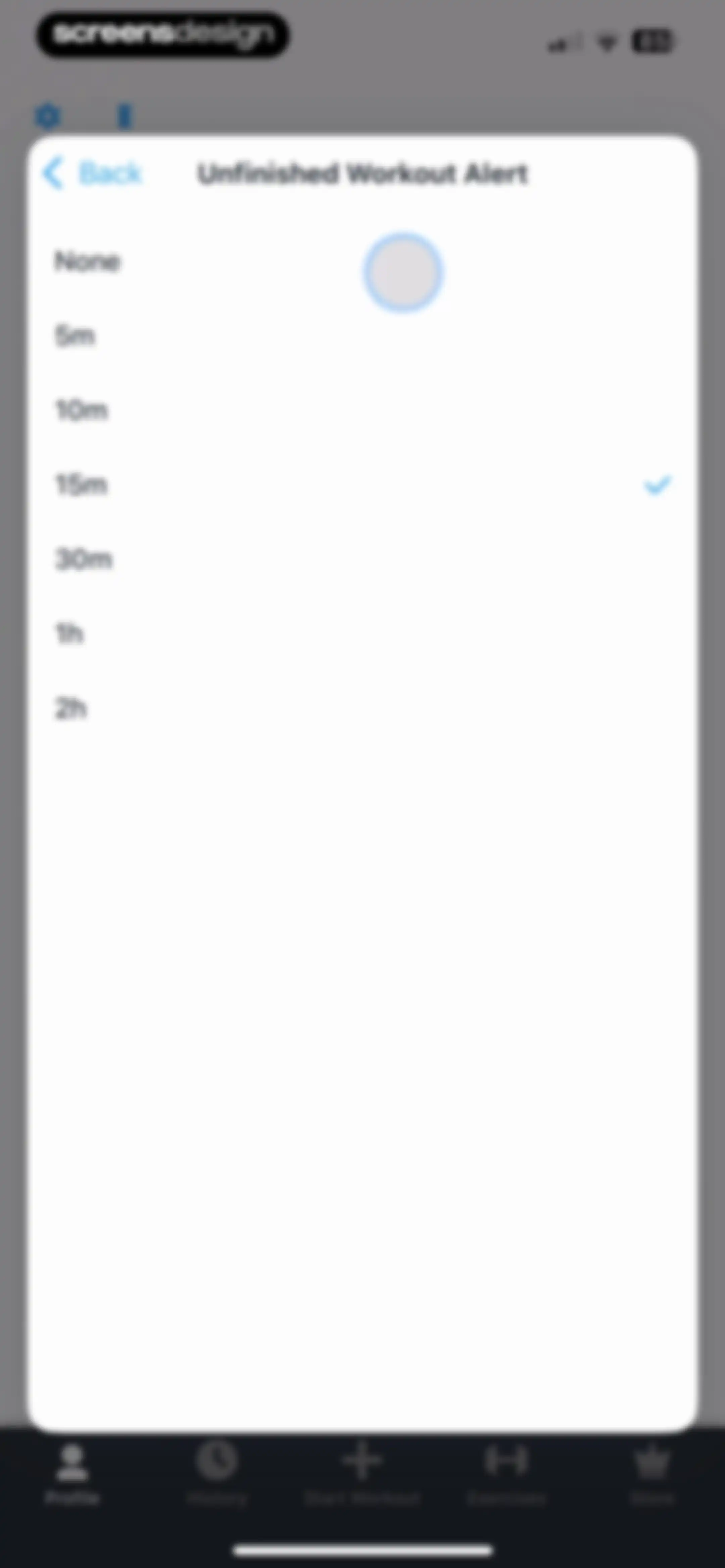 Strong Workout Tracker Gym Log screen 126