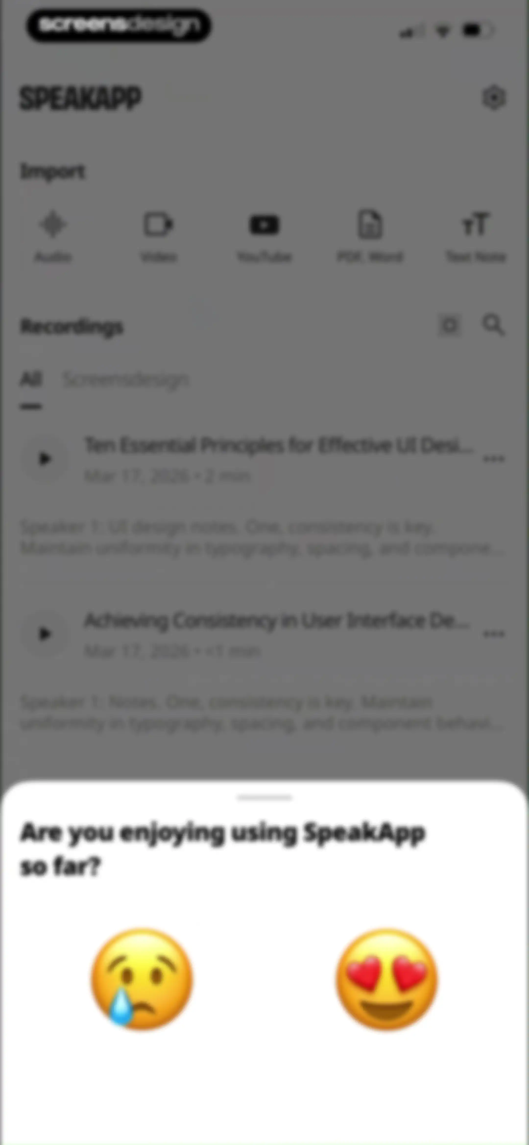 SpeakApp AI: Voice Notes screen 49