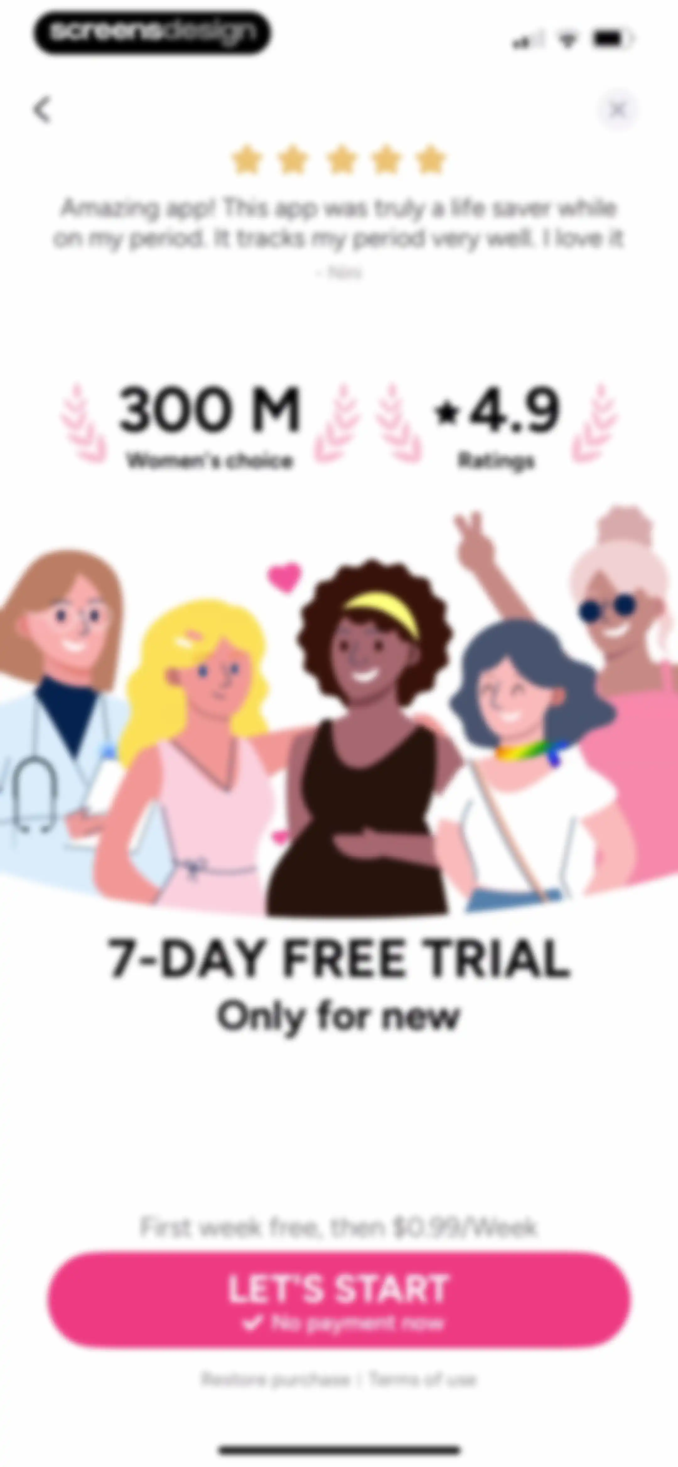 Period Tracker Period Calendar screen 30